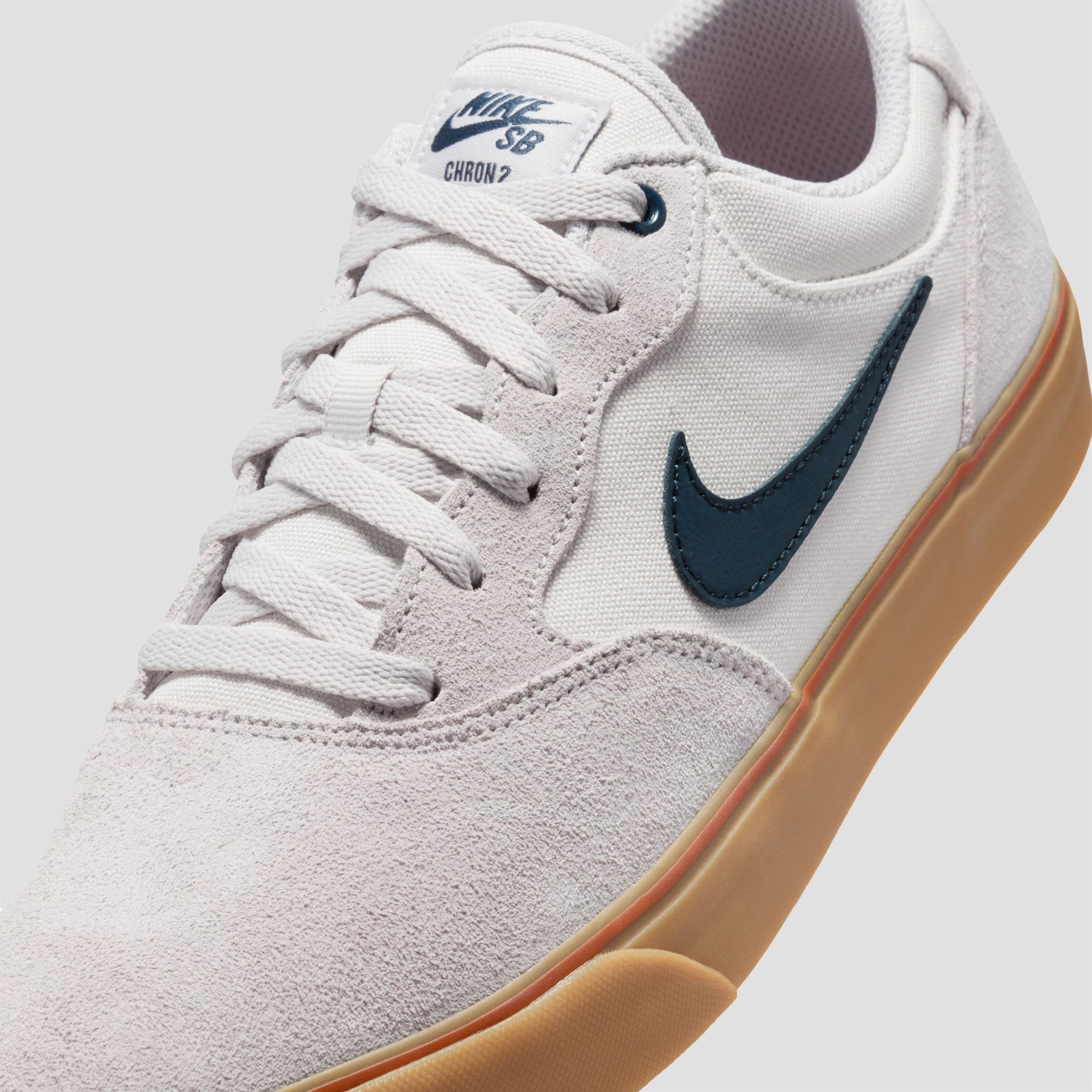 Nike SB Chron 2 Skate Shoes Vast Grey / Armory Navy / Dark Russet