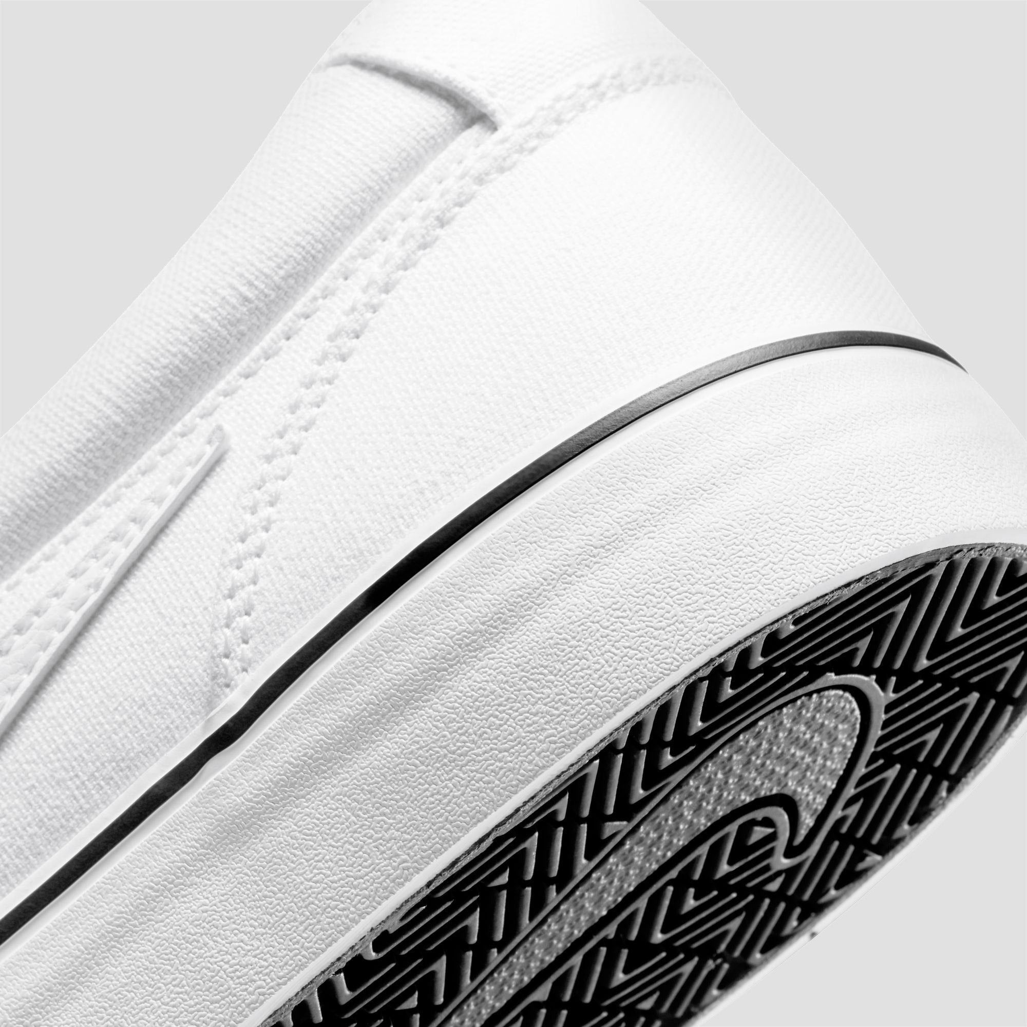Nike SB Chron 2 Slip Skate Shoes White / White / Black