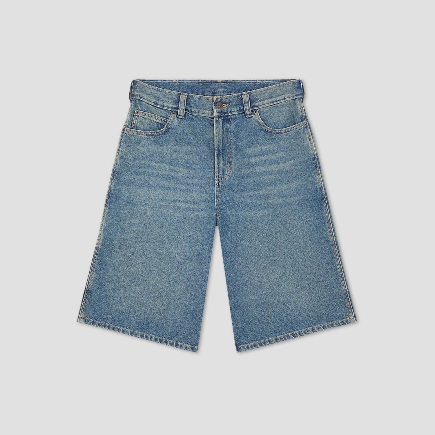 Dickies 958 13 Inch Loose Short Jeans Khaki Tinted Blue