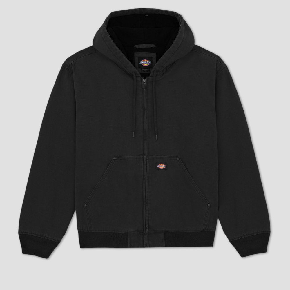 Dickies Hilham Hooded Canvas Jacket Black