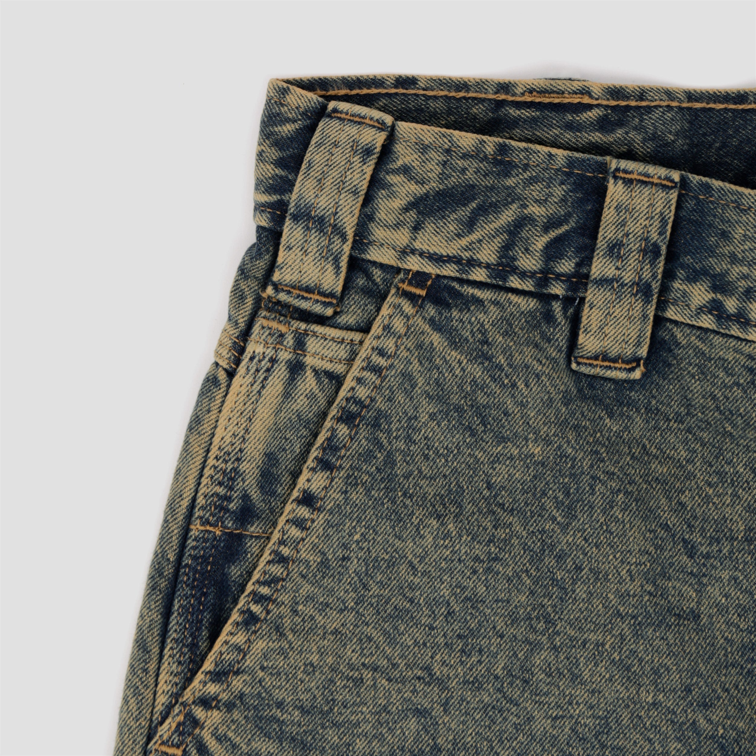 Dickies Madison Denim Short Yellow Fade