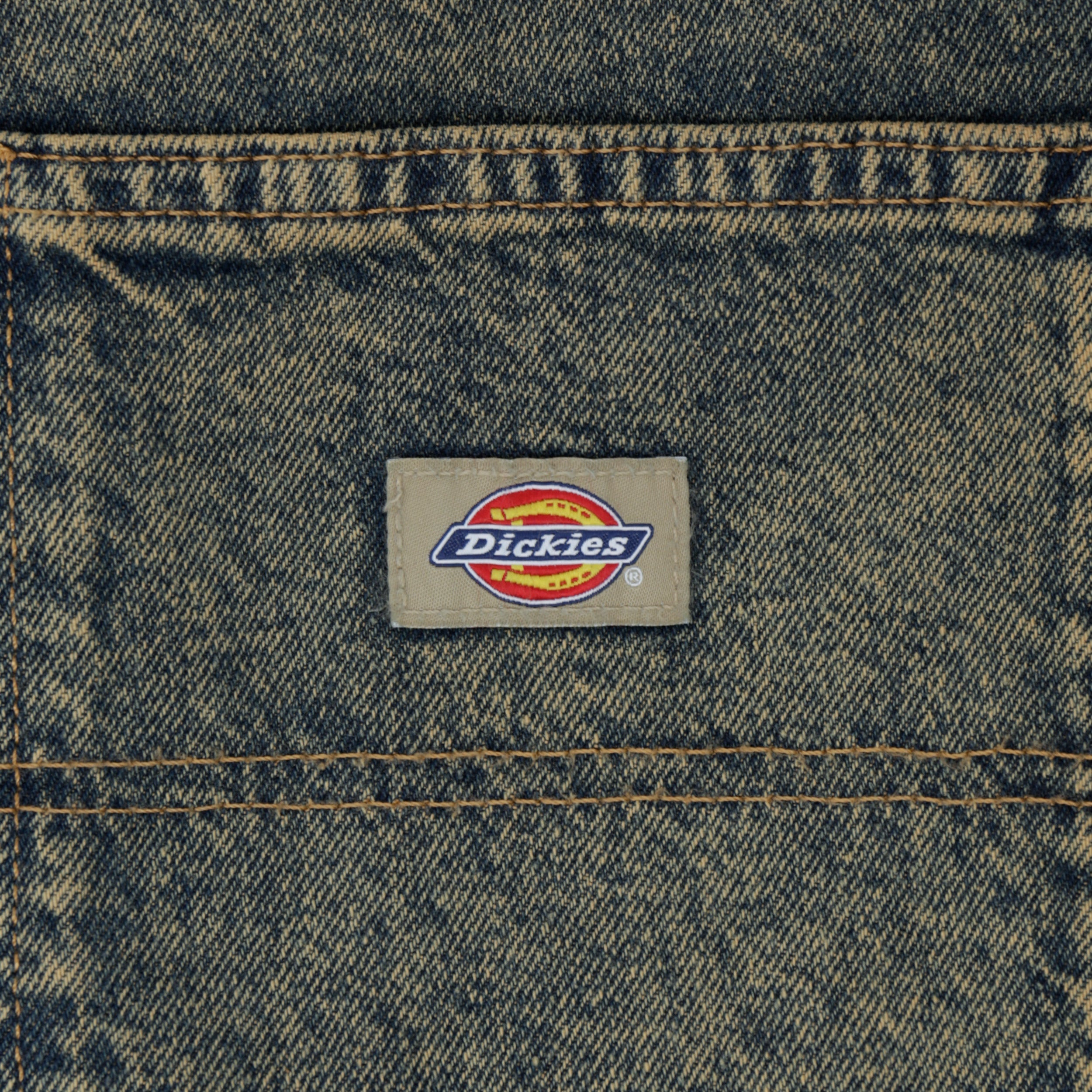 Dickies Madison Denim Short Yellow Fade