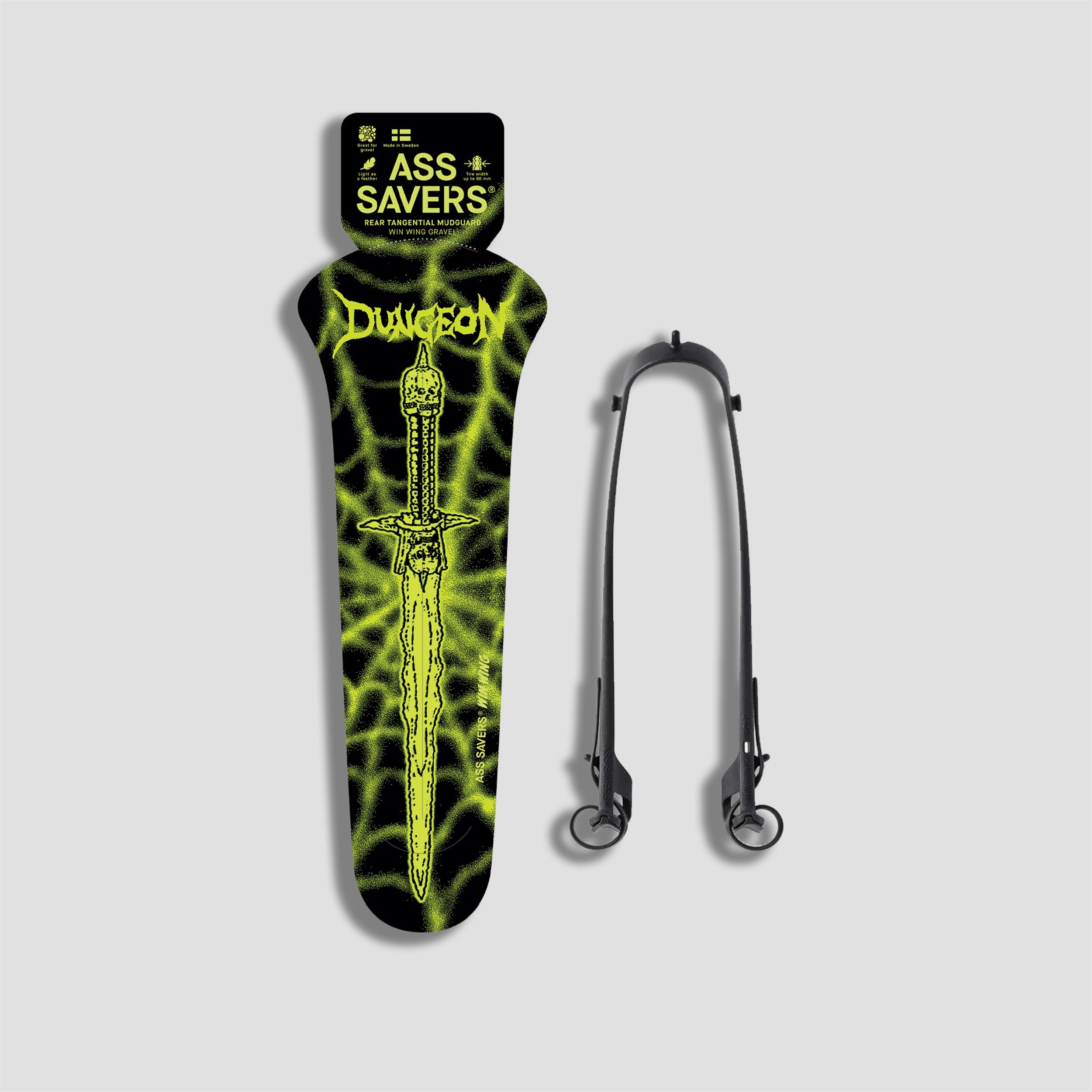 Dungeon Ass Saver Sword Mudguard Black / Green
