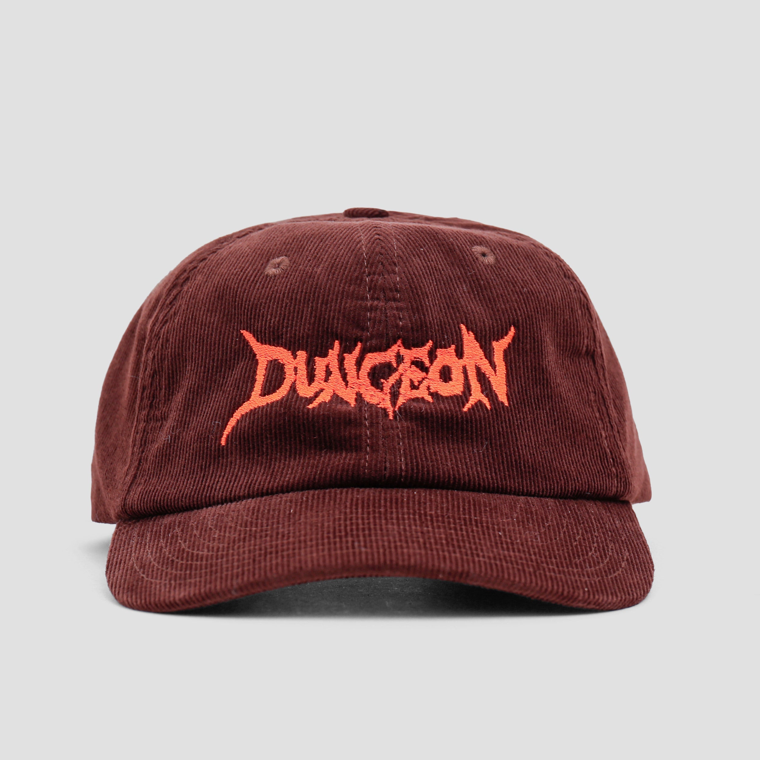 Dungeon Cord Cap Embroidered Chocolate / Orange