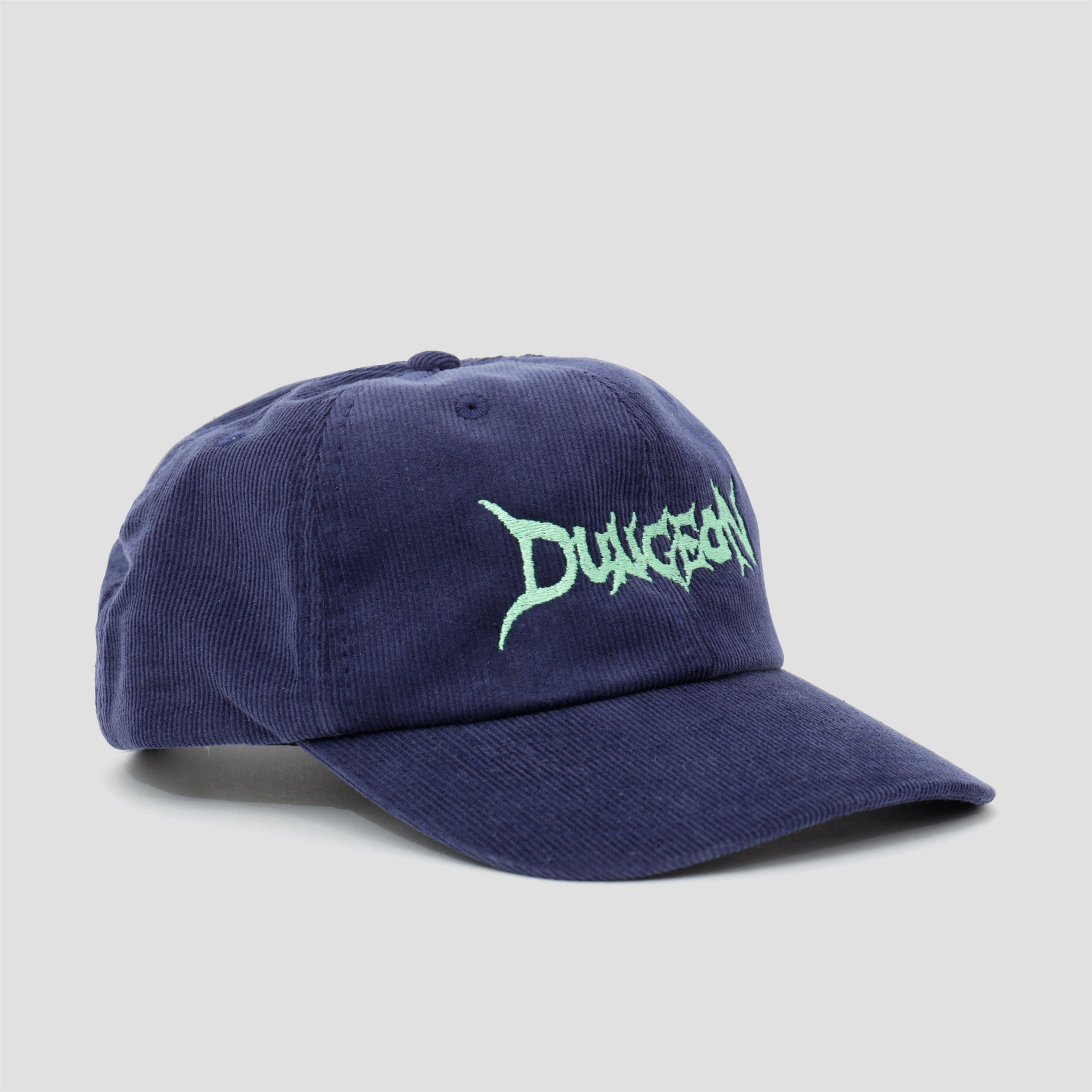 Dungeon Embroidered Cord Cap Navy / Electric Green