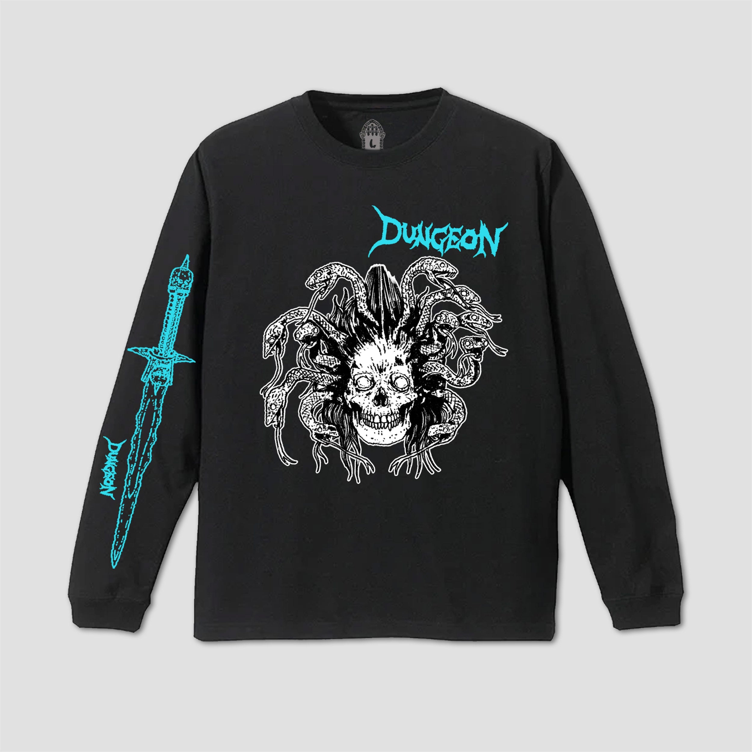 Dungeon Medusa Longsleeve T-Shirt Black