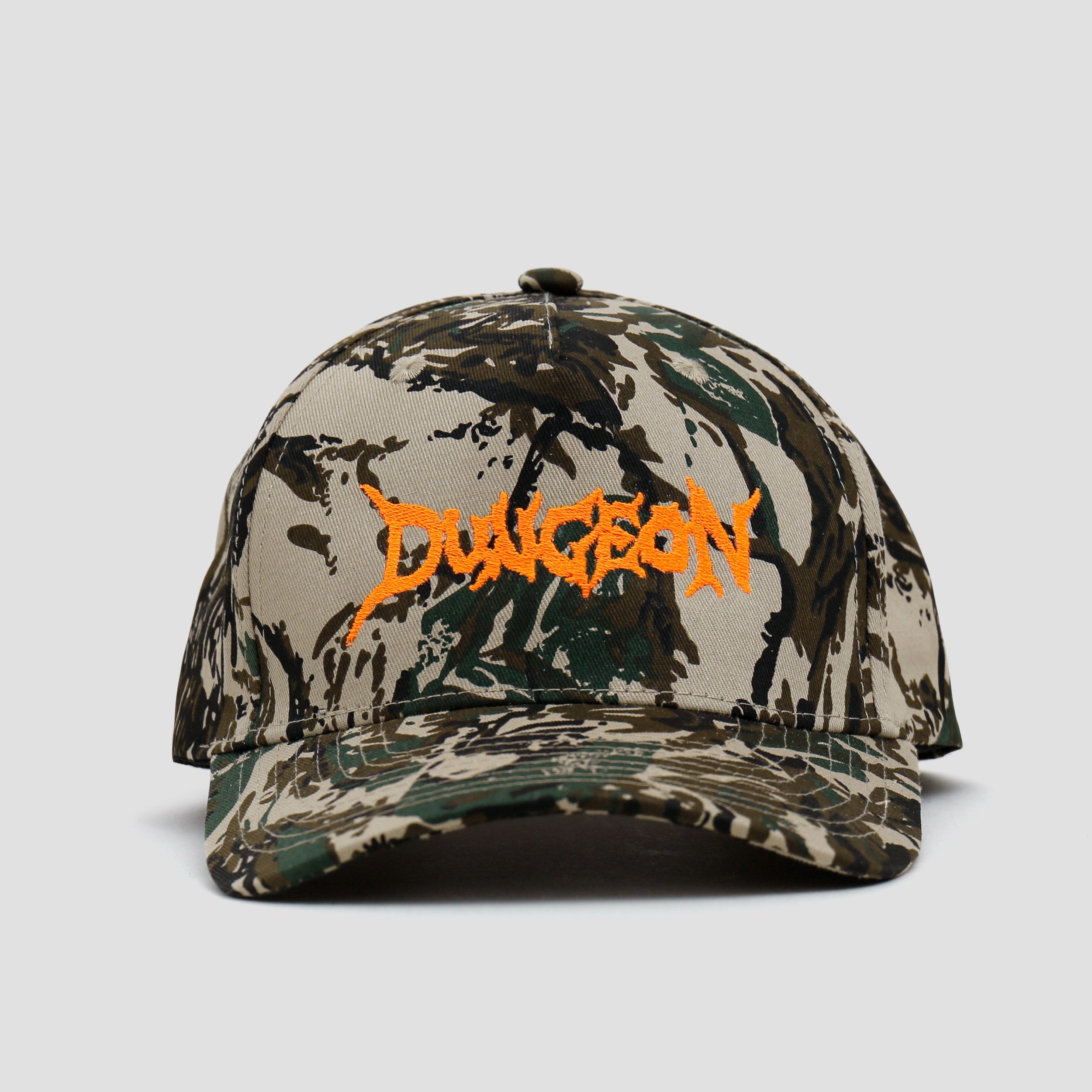 Dungeon Scrawl Logo Cap Forest Camo / Orange Camo / Orange