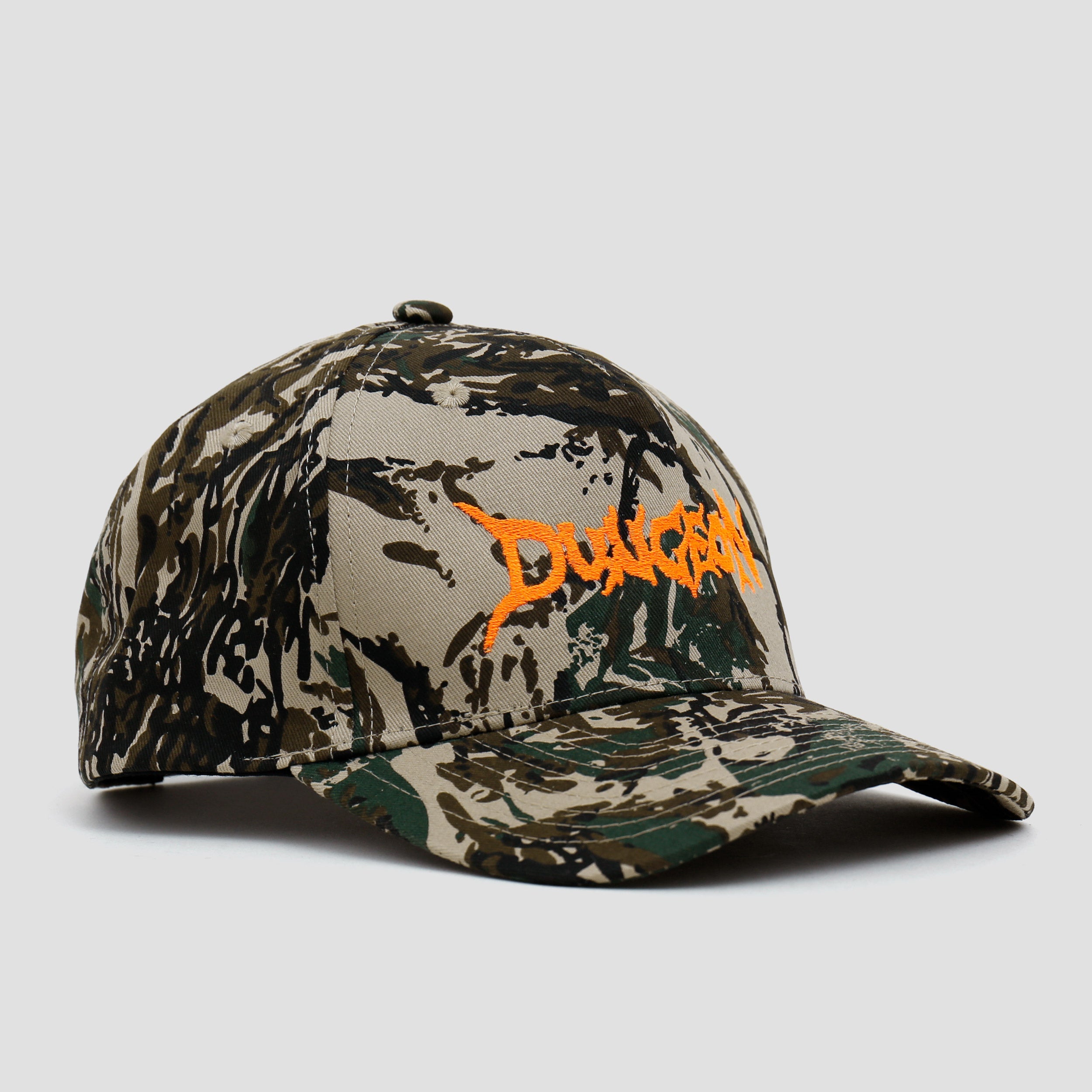 Dungeon Scrawl Logo Cap Forest Camo / Orange Camo / Orange