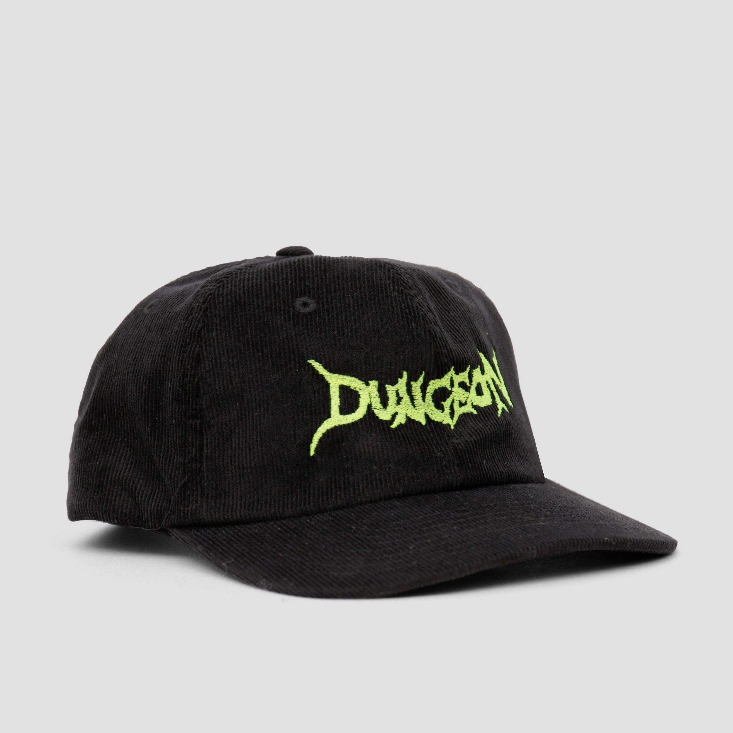 Dungeon Scrawl Logo Cord Embroidery Cap Black / Green