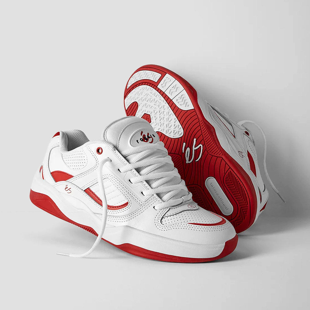 Es TJ Rogers Skate Shoes White / Red