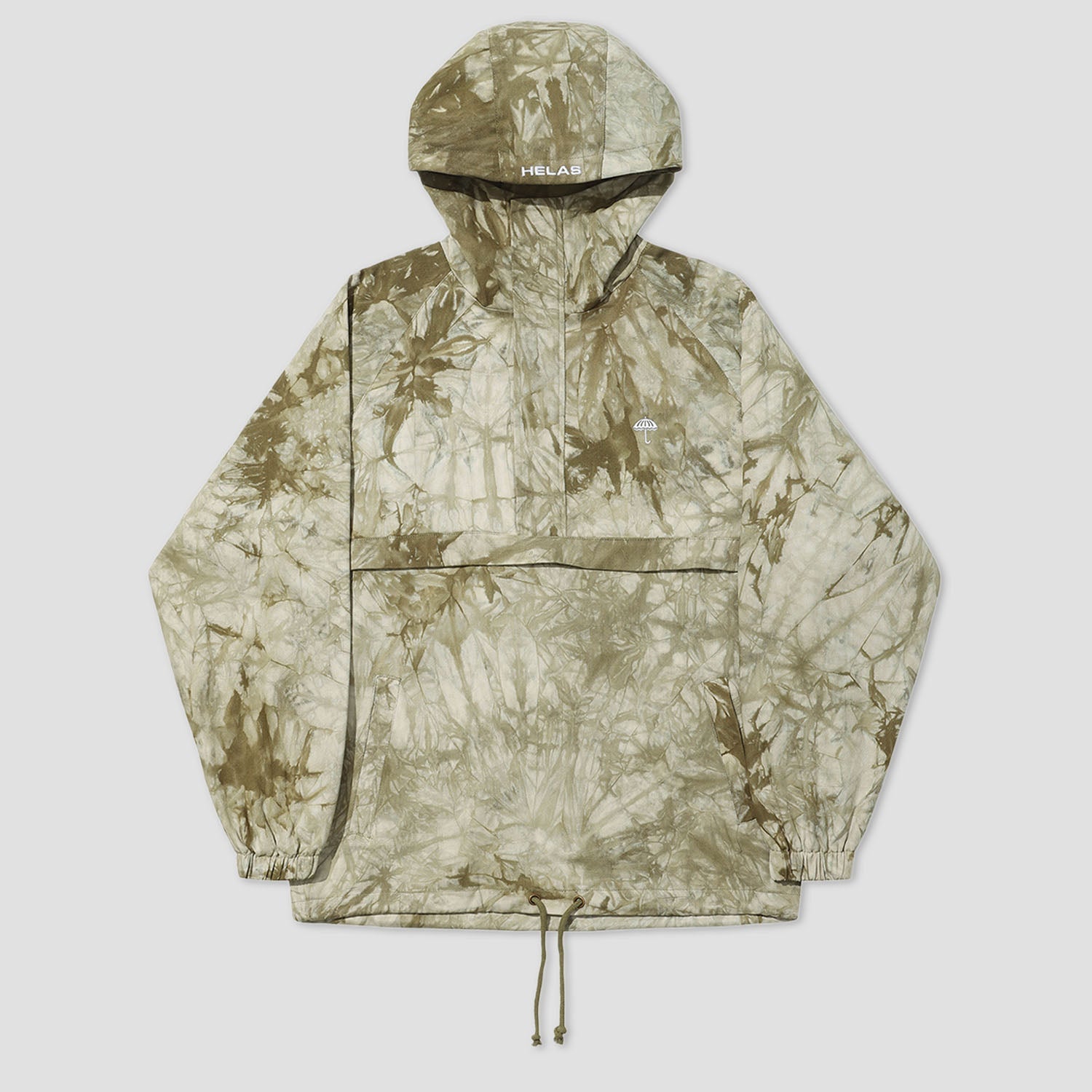 Helas Tie Camo Quarter Zip Jacket Tie Dye Beige