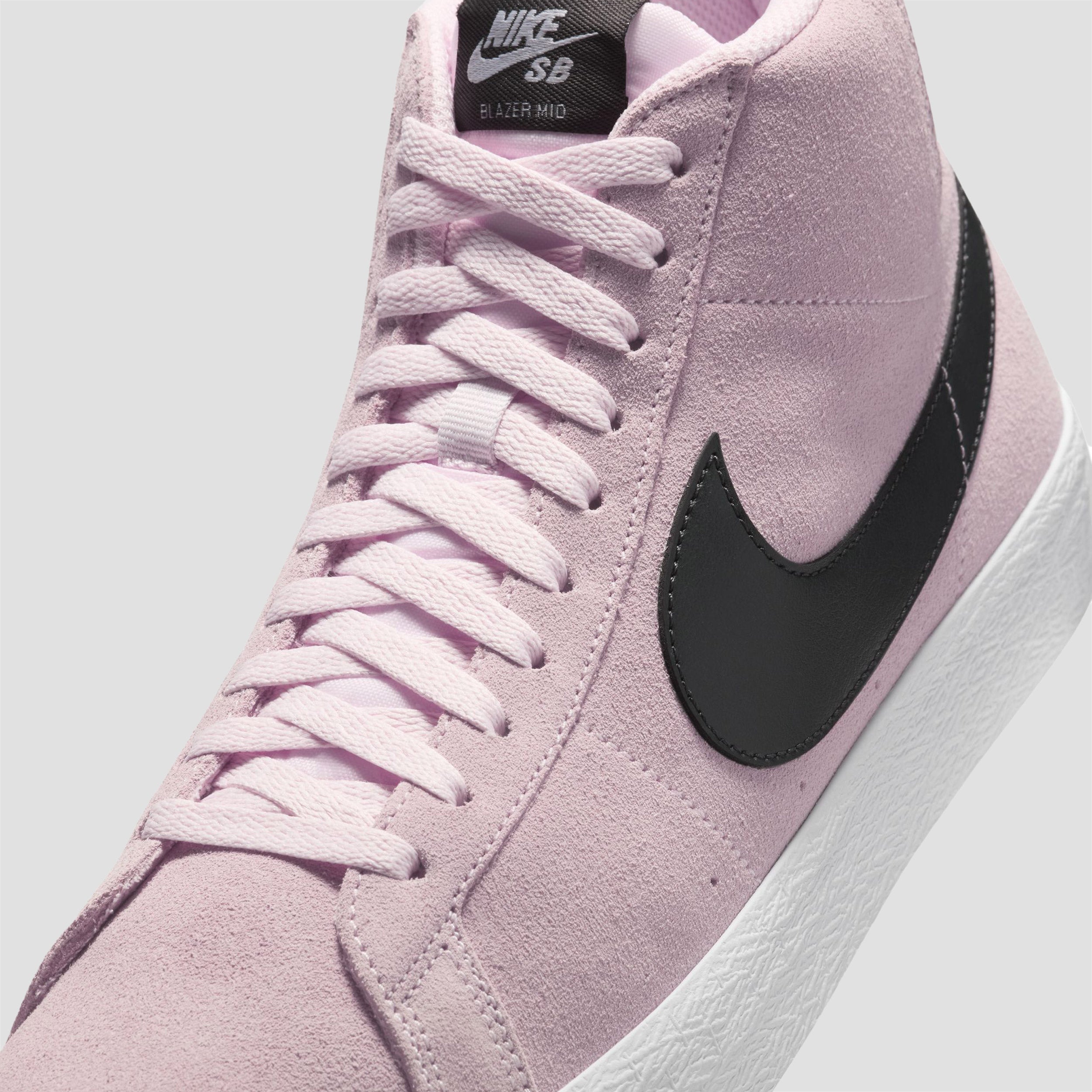 Nike SB Zoom Blazer Mid Skate Shoes Pink Foam / Anthracite / White / Gum / Yellow
