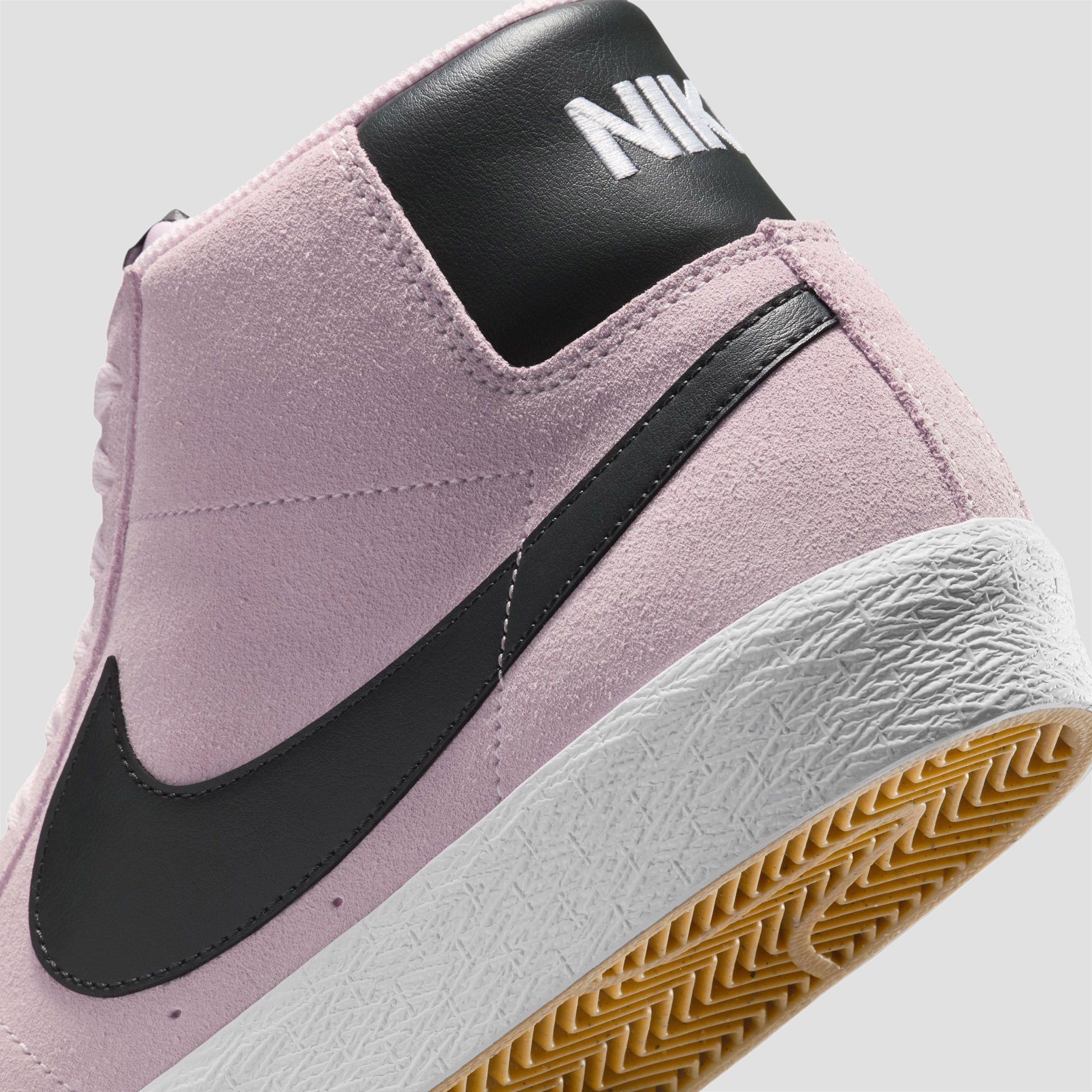 Nike SB Zoom Blazer Mid Skate Shoes Pink Foam / Anthracite / White / Gum / Yellow