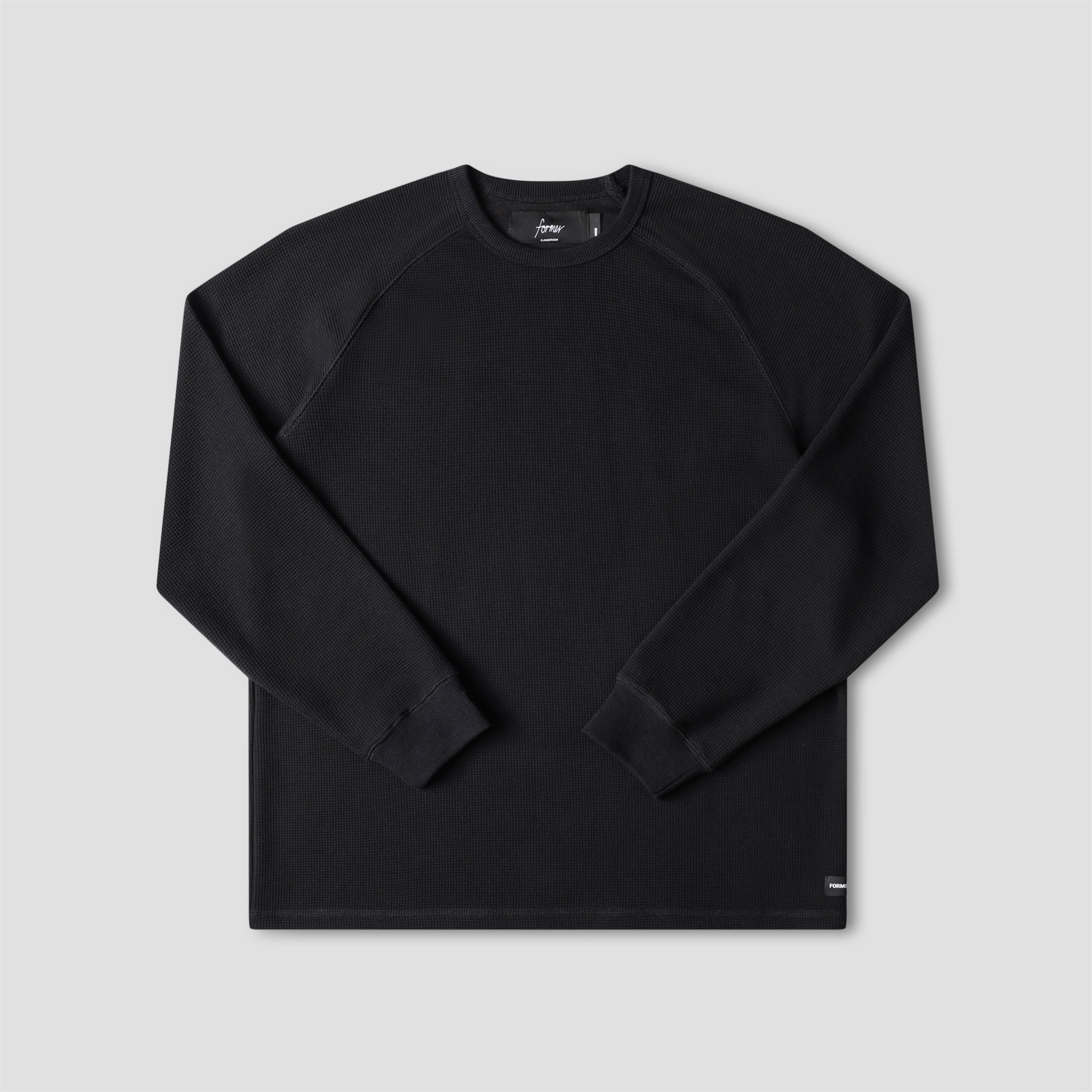 Former Anderson Longsleeve Waffle T-Shirt Black