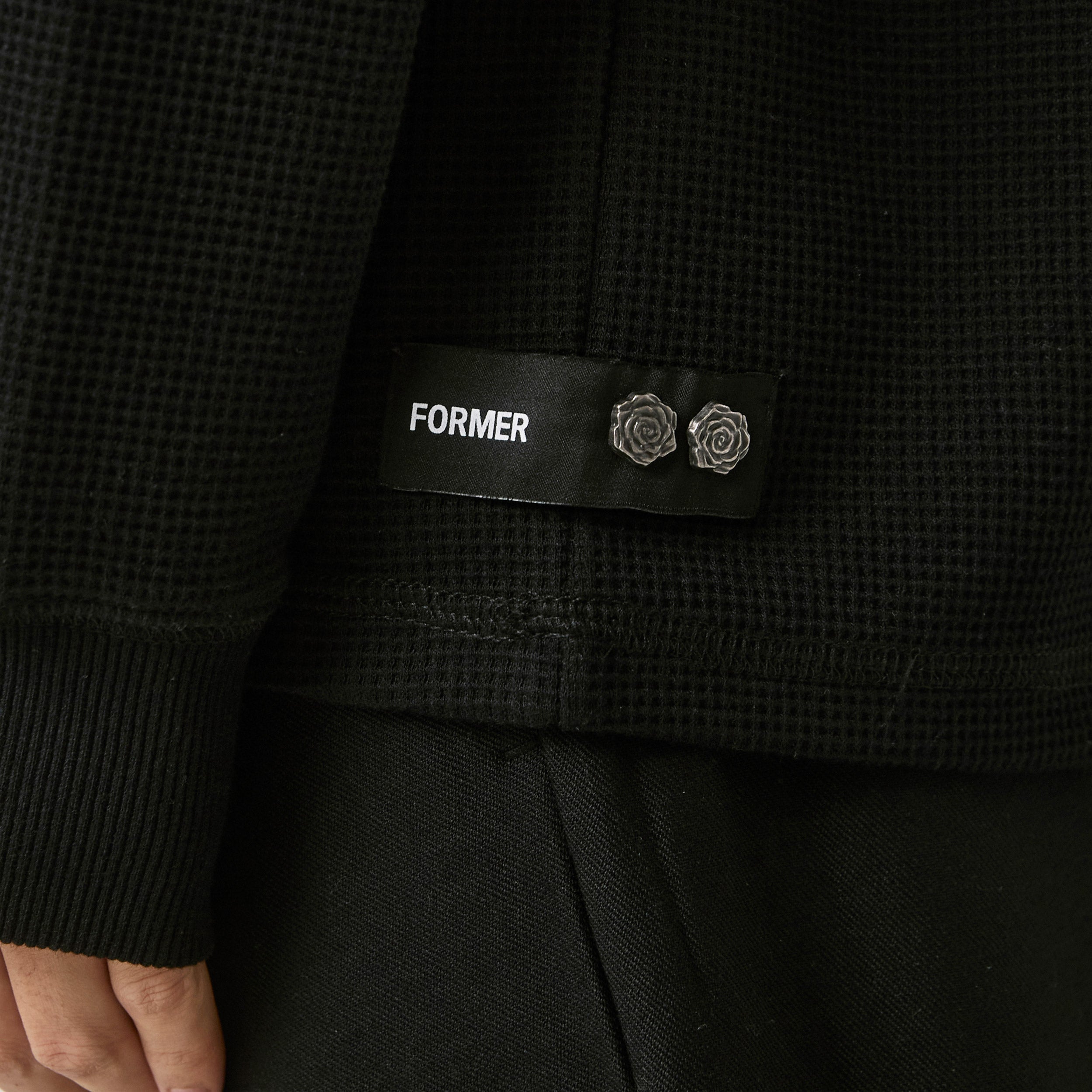 Former Anderson Longsleeve Waffle T-Shirt Black