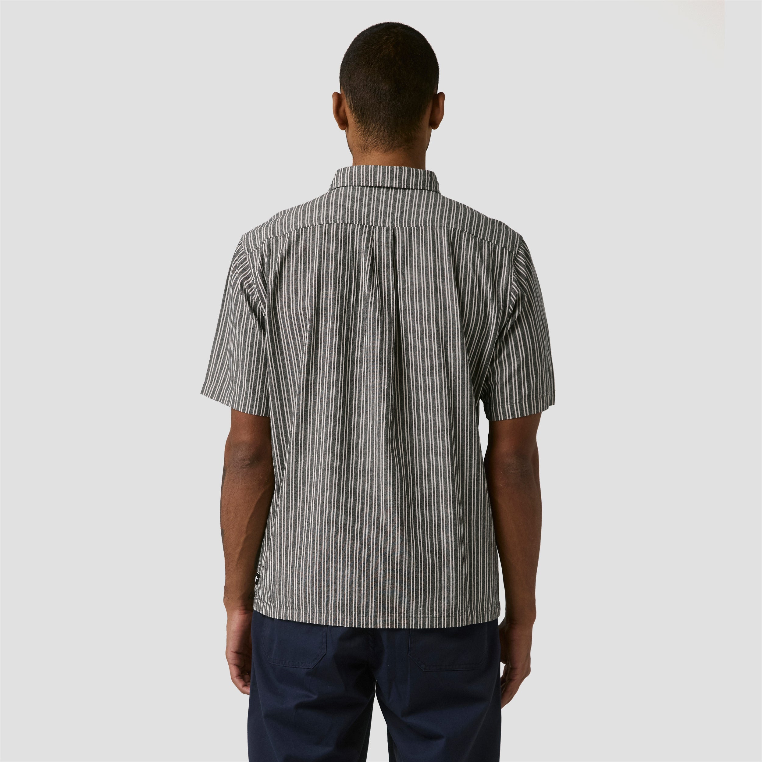 Former Reynolds Stripe Shortsleeve Shirt Black