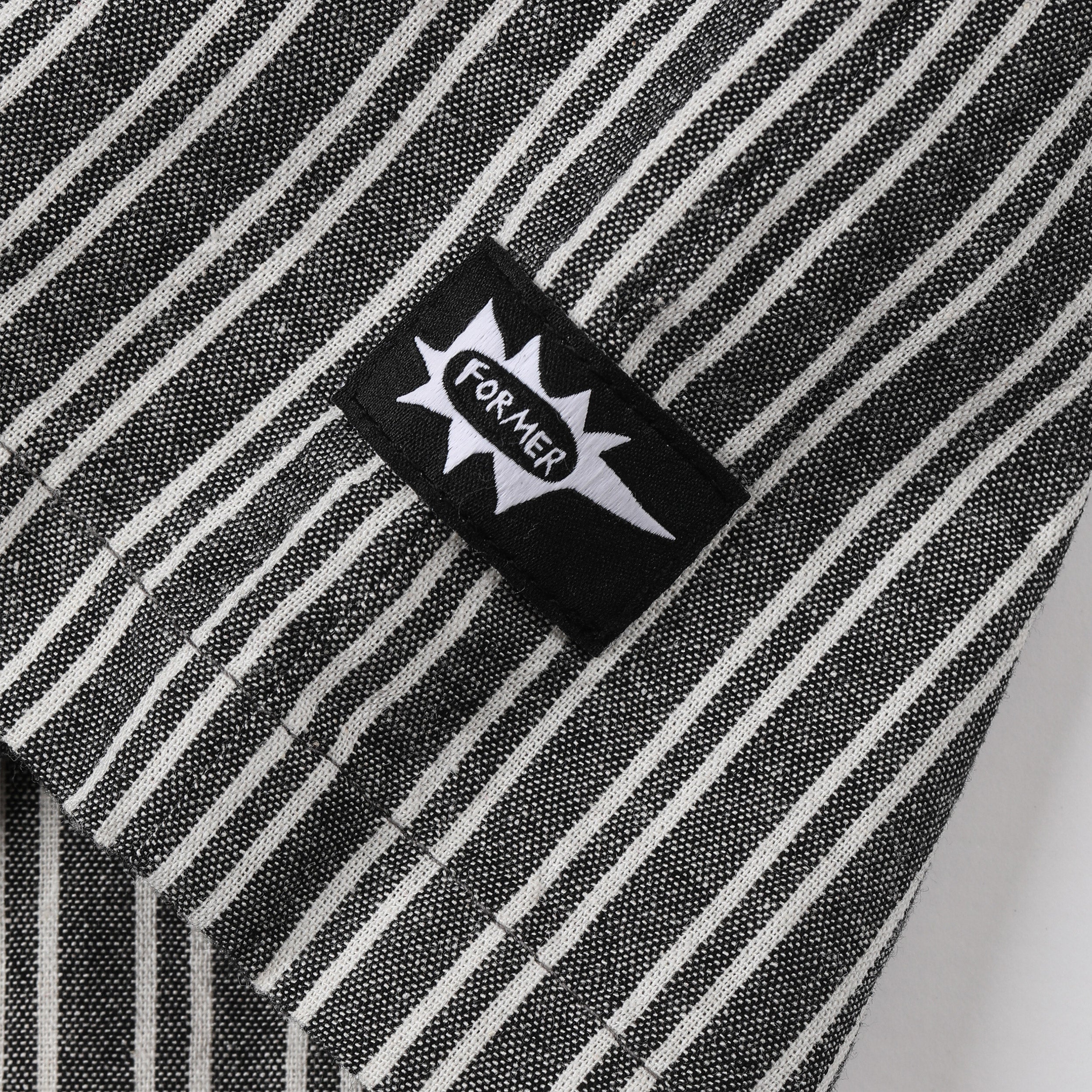 Former Reynolds Stripe Shortsleeve Shirt Black