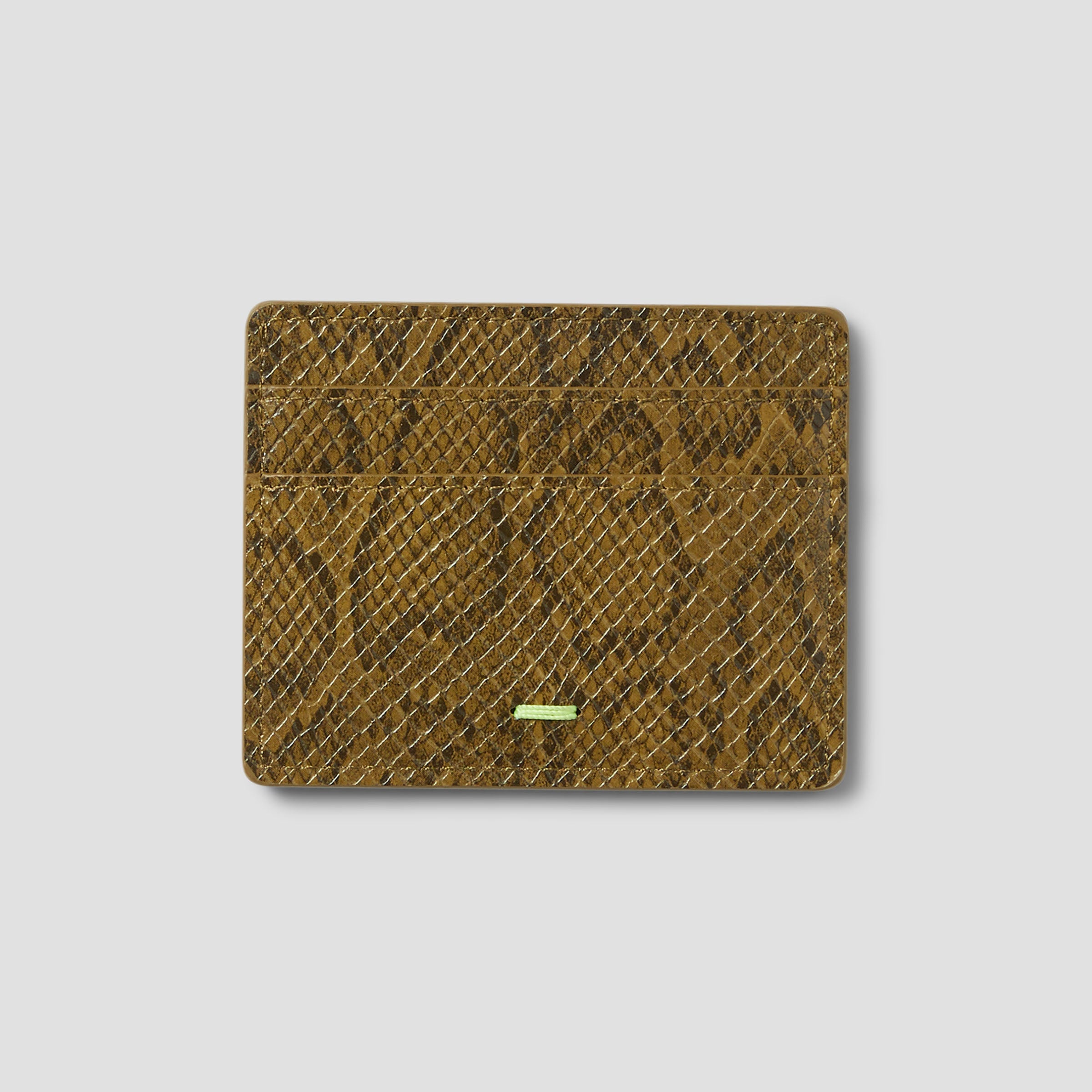 HUF Fuck It Snakeskin Cardholder Green