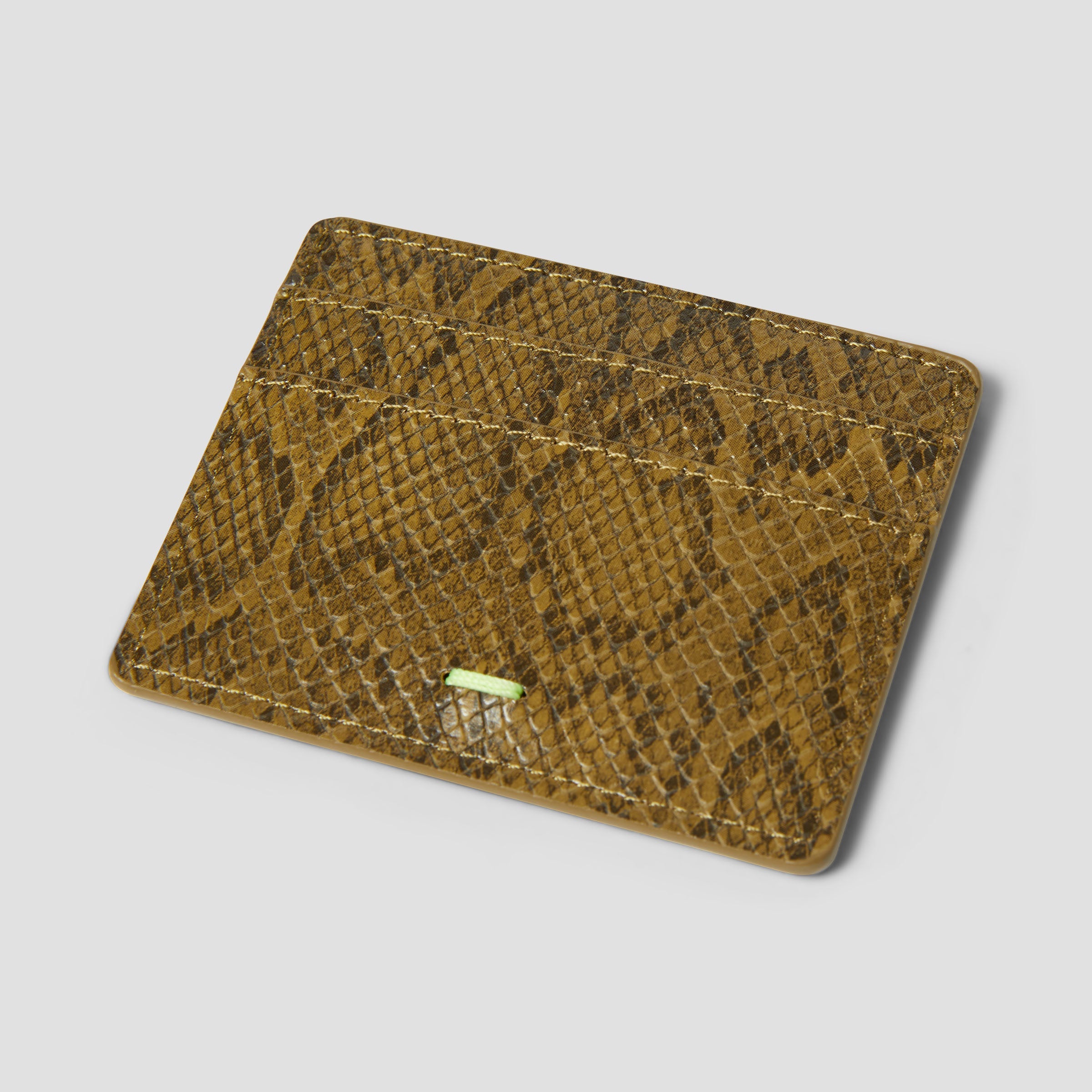 HUF Fuck It Snakeskin Cardholder Green