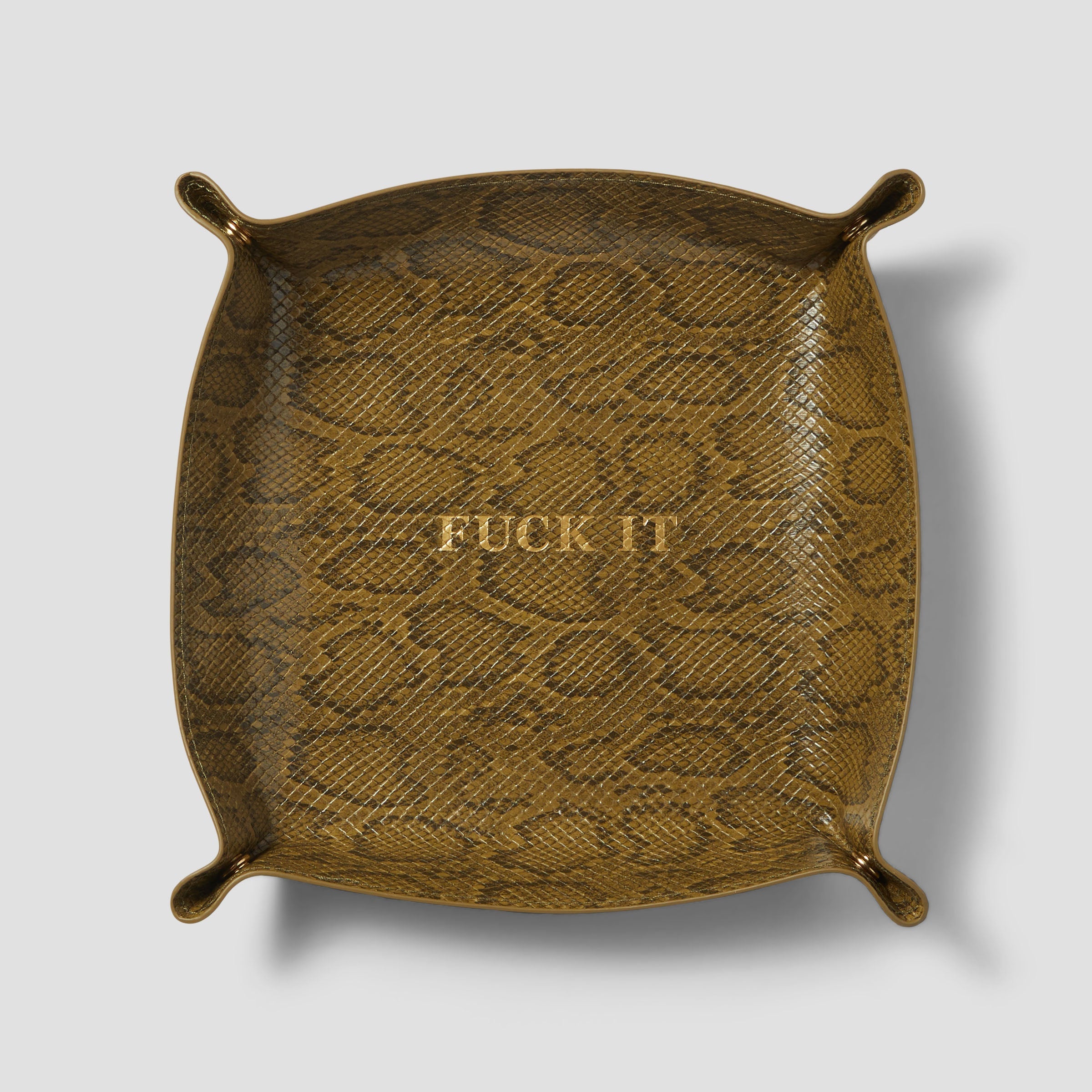 HUF Fuck It Snakeskin Catchall Green