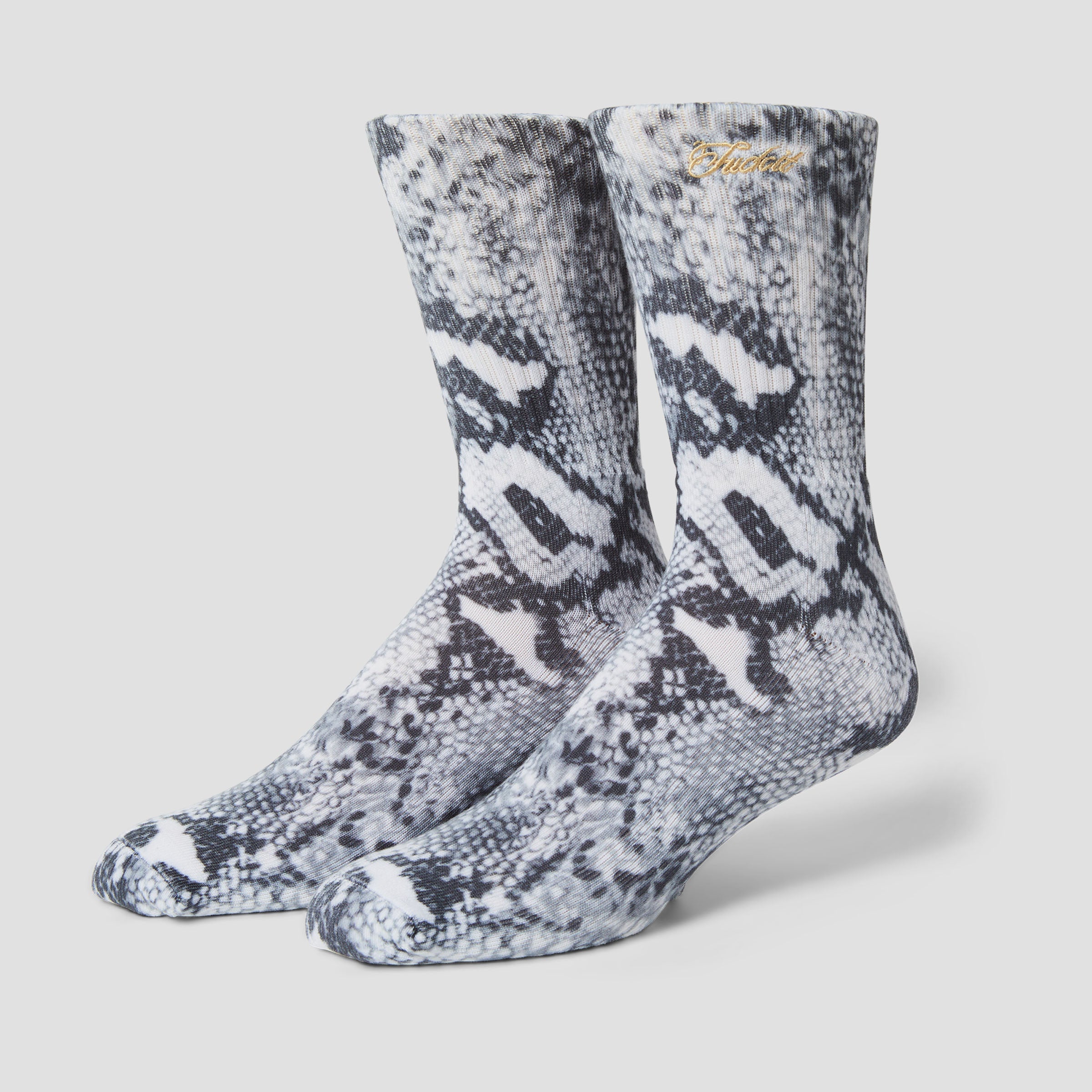 HUF Fuck It Snakeskin Sock White