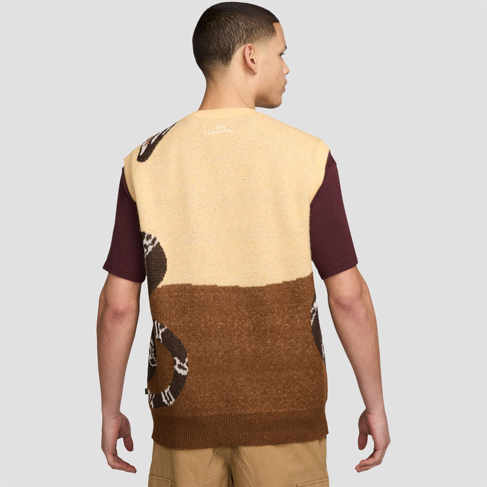 Nike SB Snake Sweater Vest Celestial Gold / Light British Tan