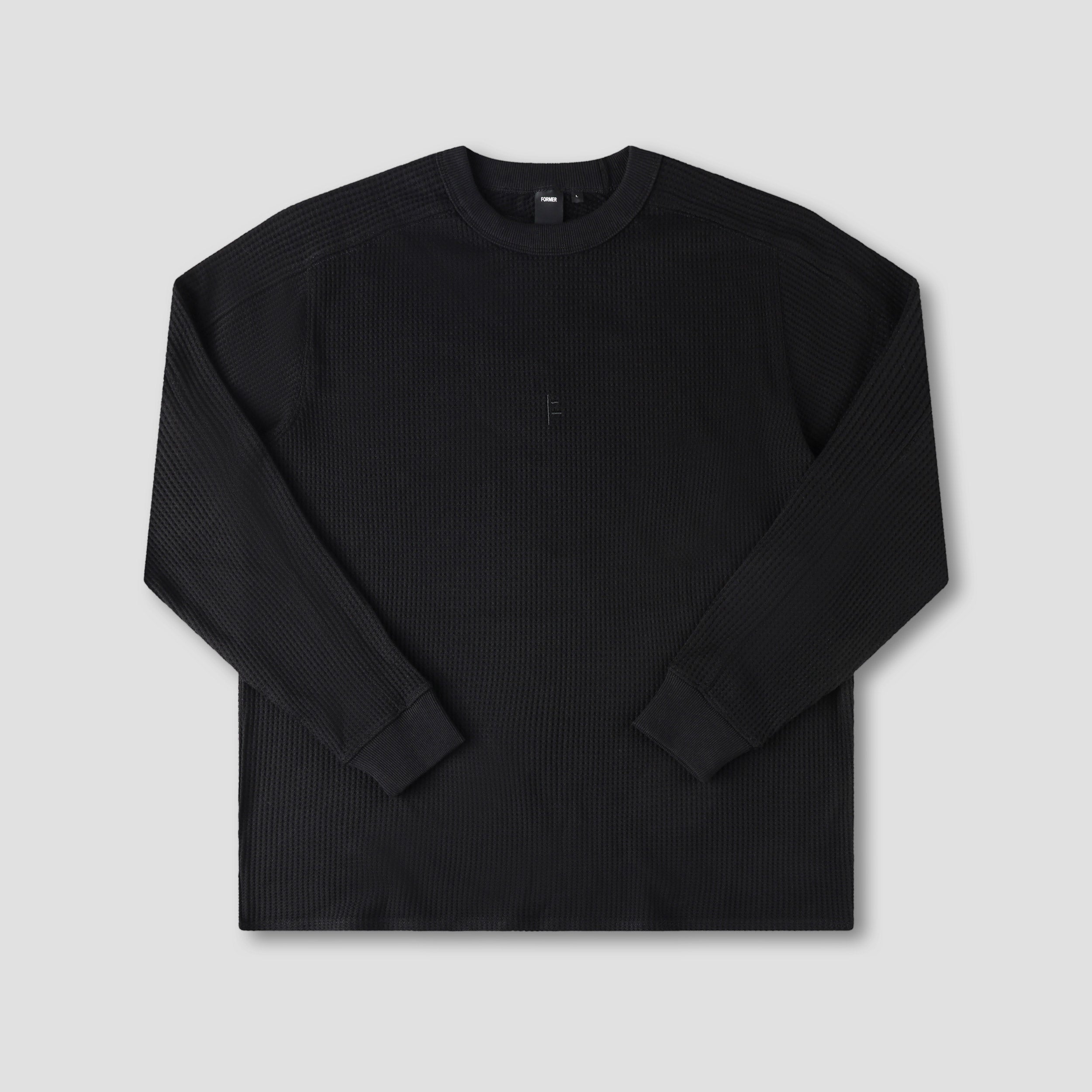 Former Franchise Waffle Longsleeve T-Shirt Black