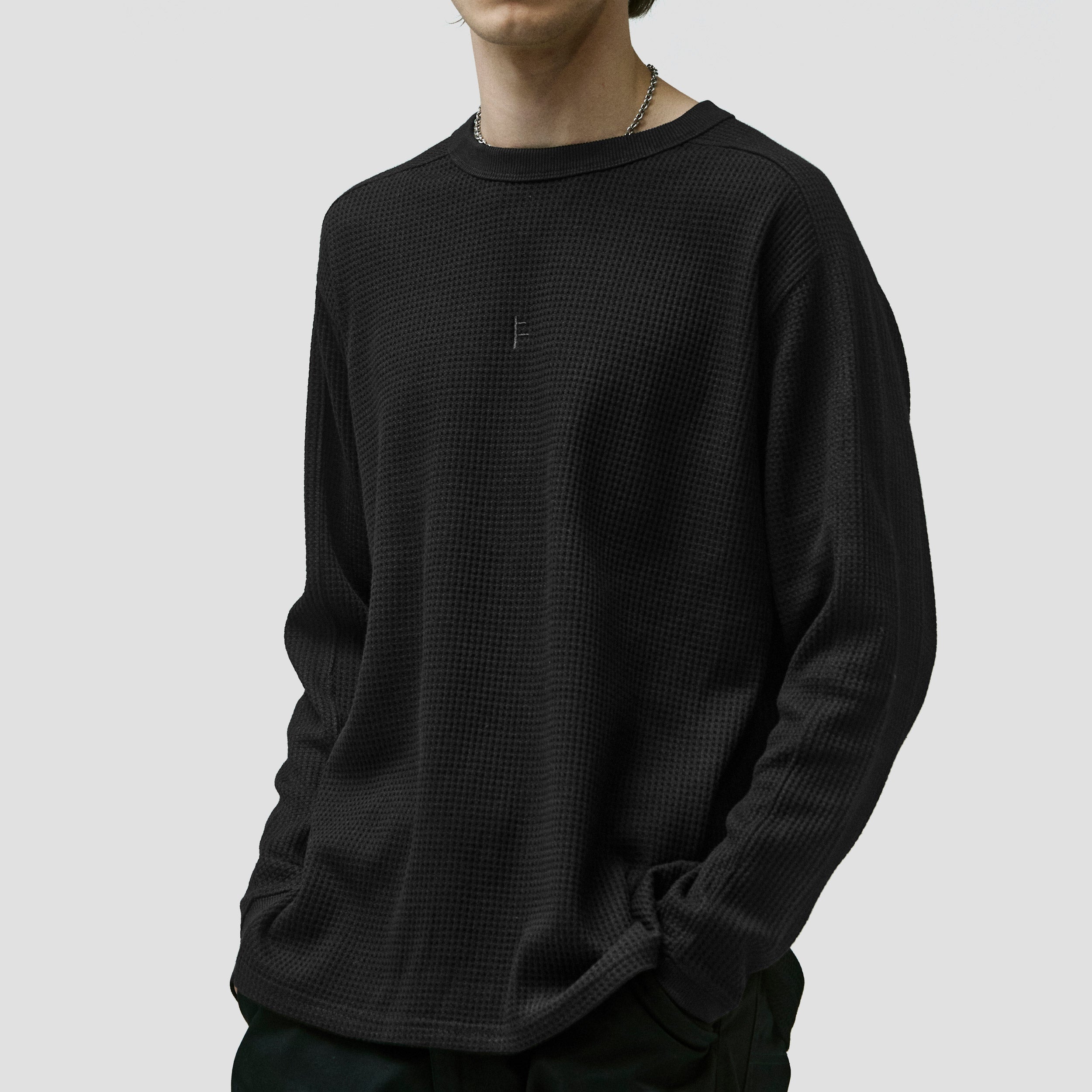 Former Franchise Waffle Longsleeve T-Shirt Black