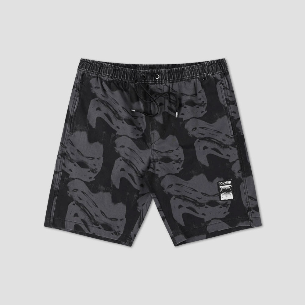 Former Swans Distort 18" Swim Trunks Black