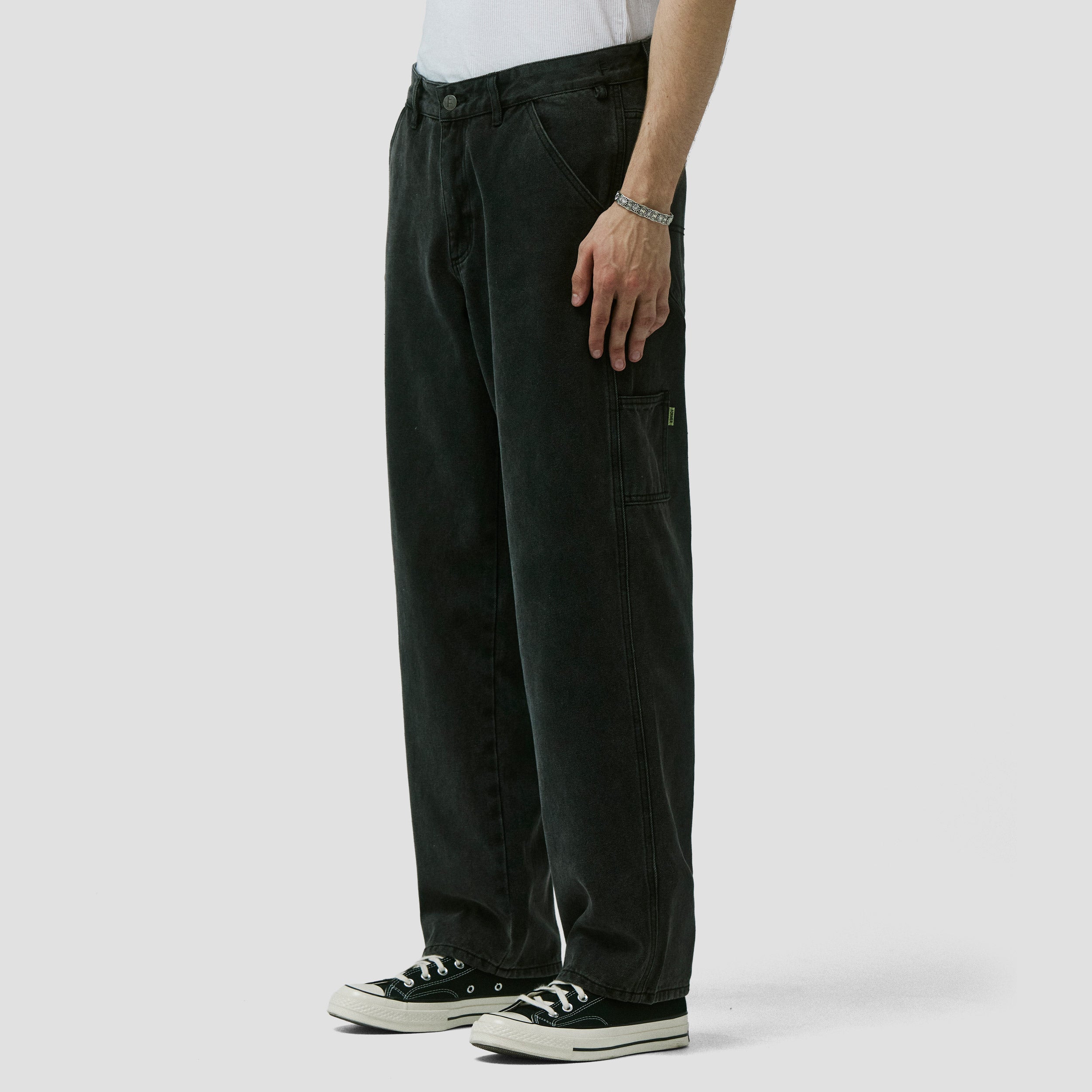 Former VT Distend Denim Carpenter Pant Washed Black
