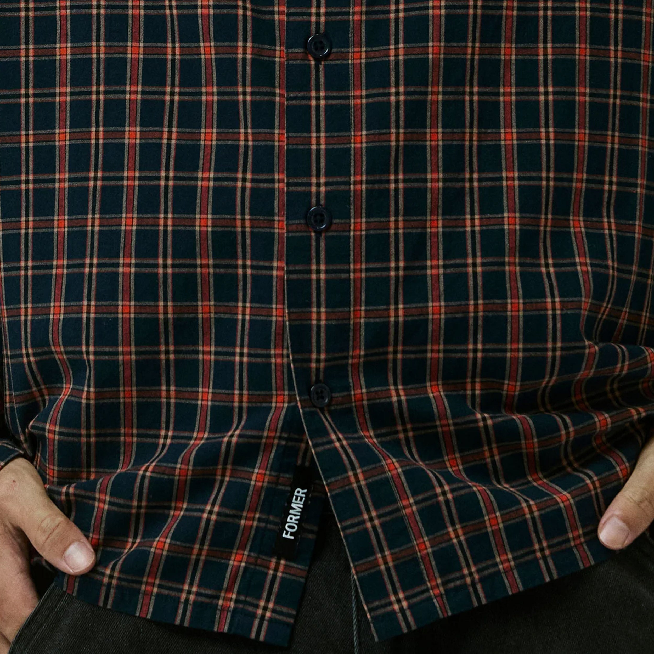 Former Vivian Check Longsleeve Shirt Navy