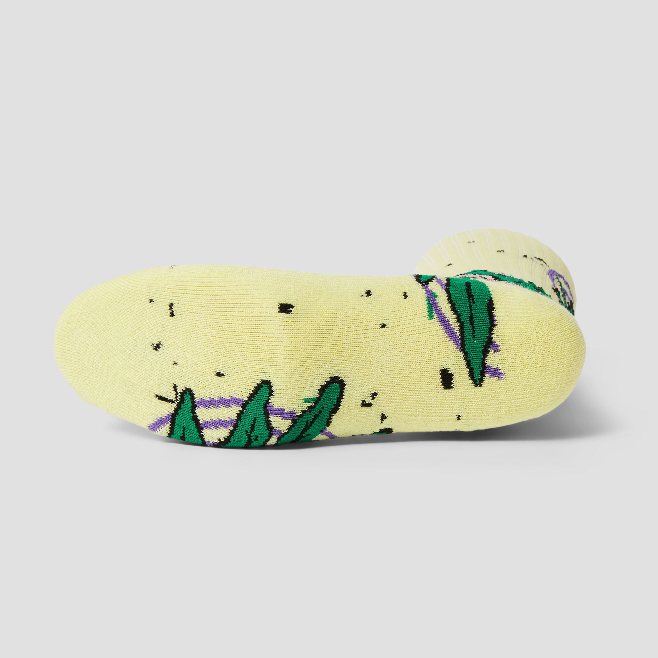 HUF Green Buddy Hypnosis Sock Yellow