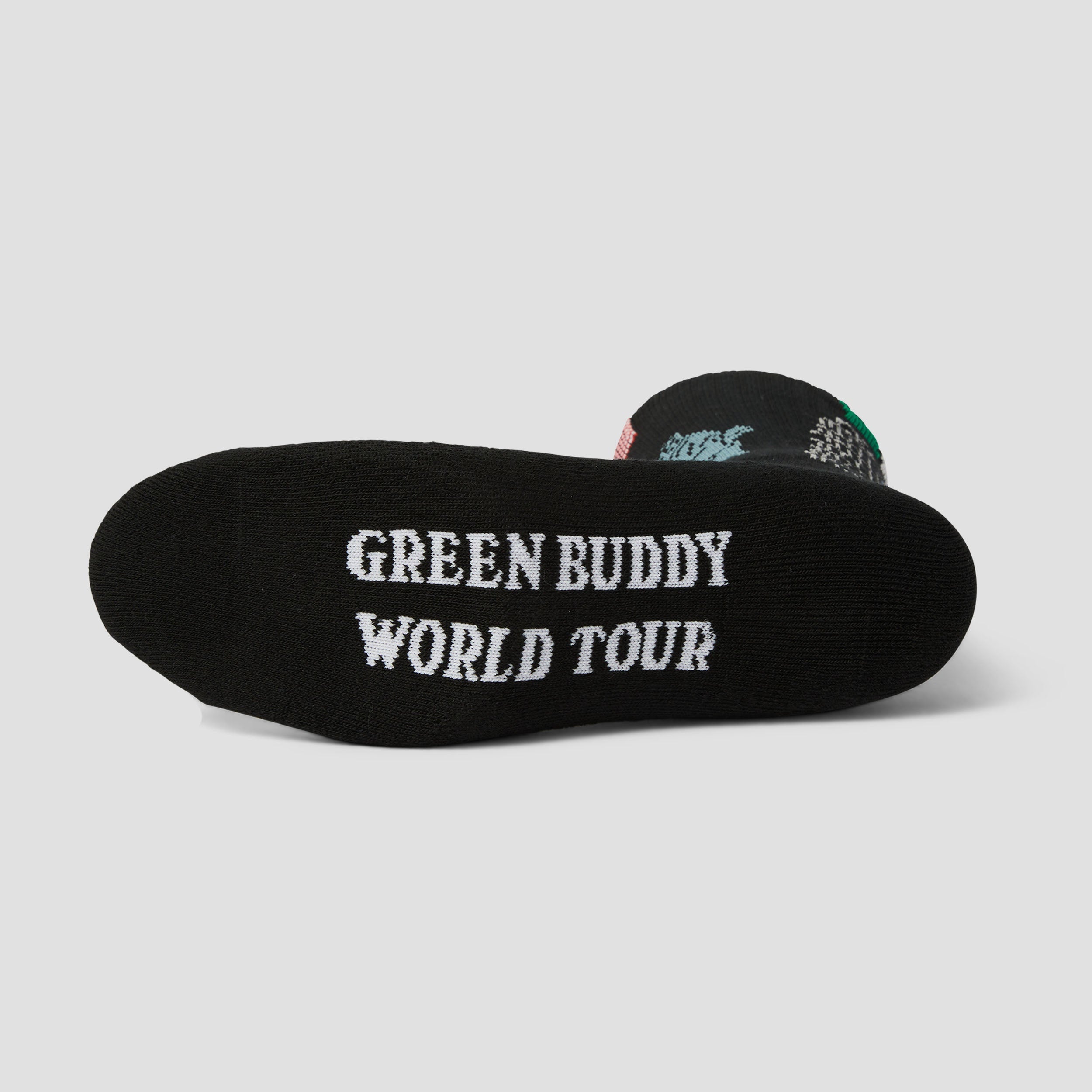 HUF Green Buddy Tourist Sock Black
