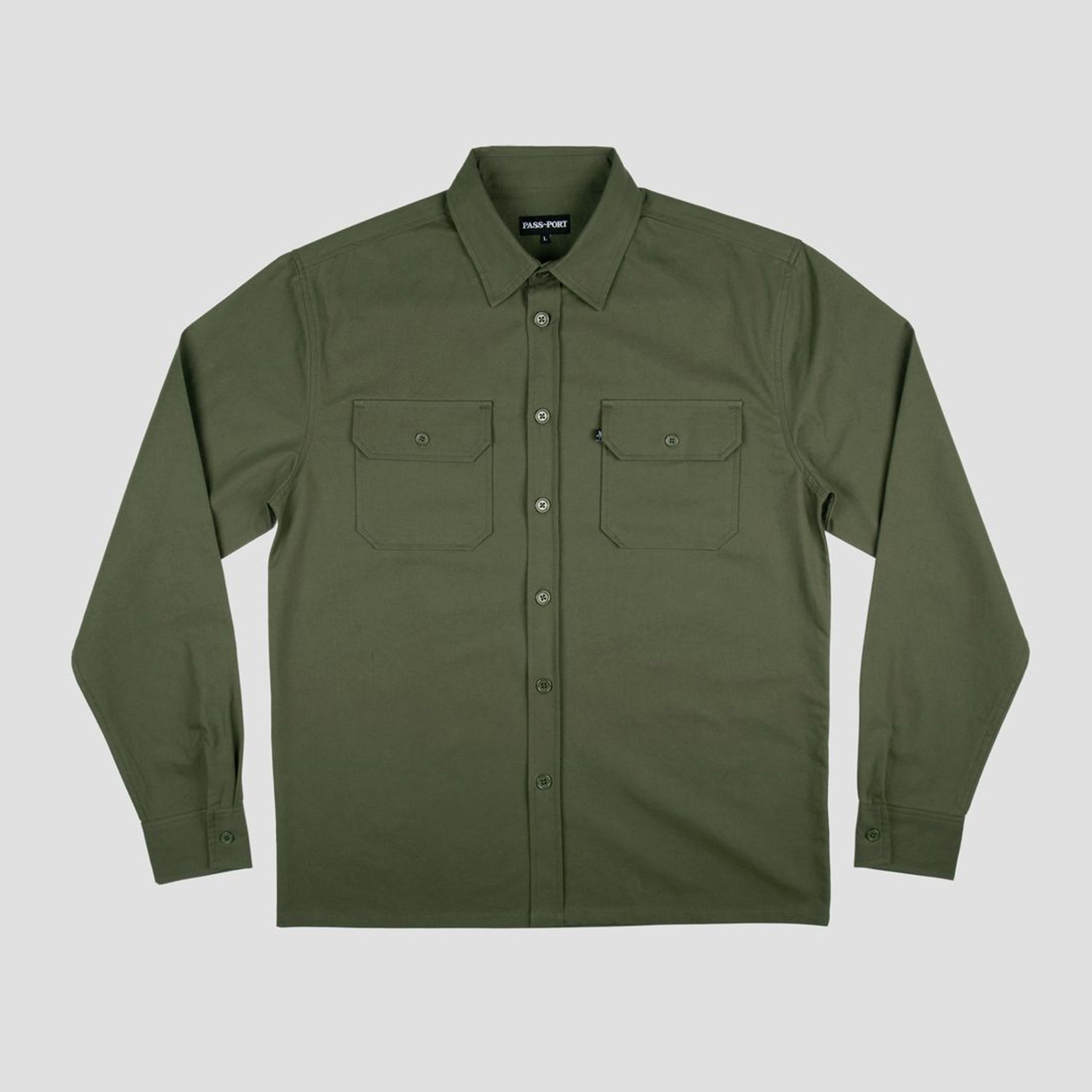 Passport Workers Shirt Longsleeve Olive