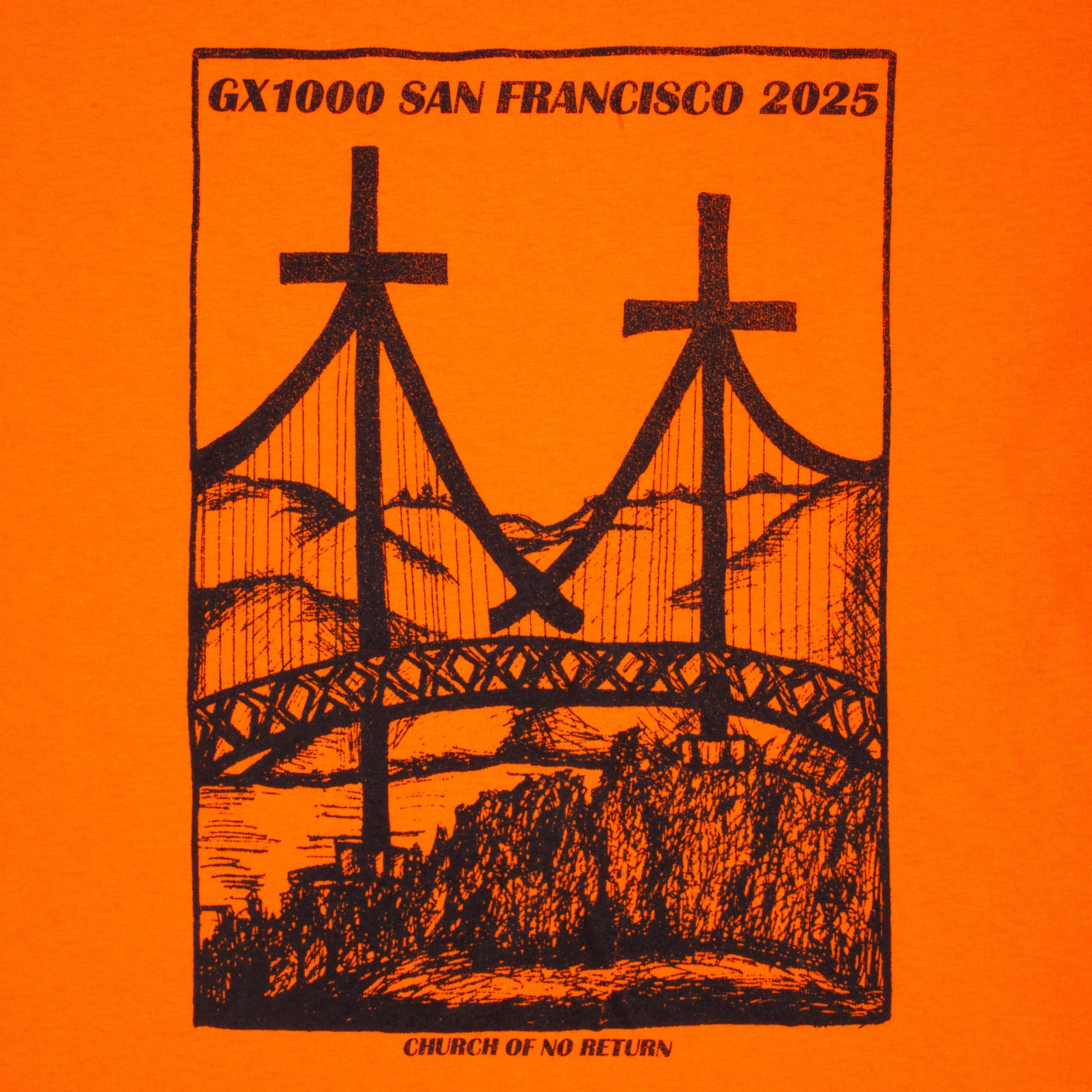 GX1000 Church Of No Return T-Shirt Orange