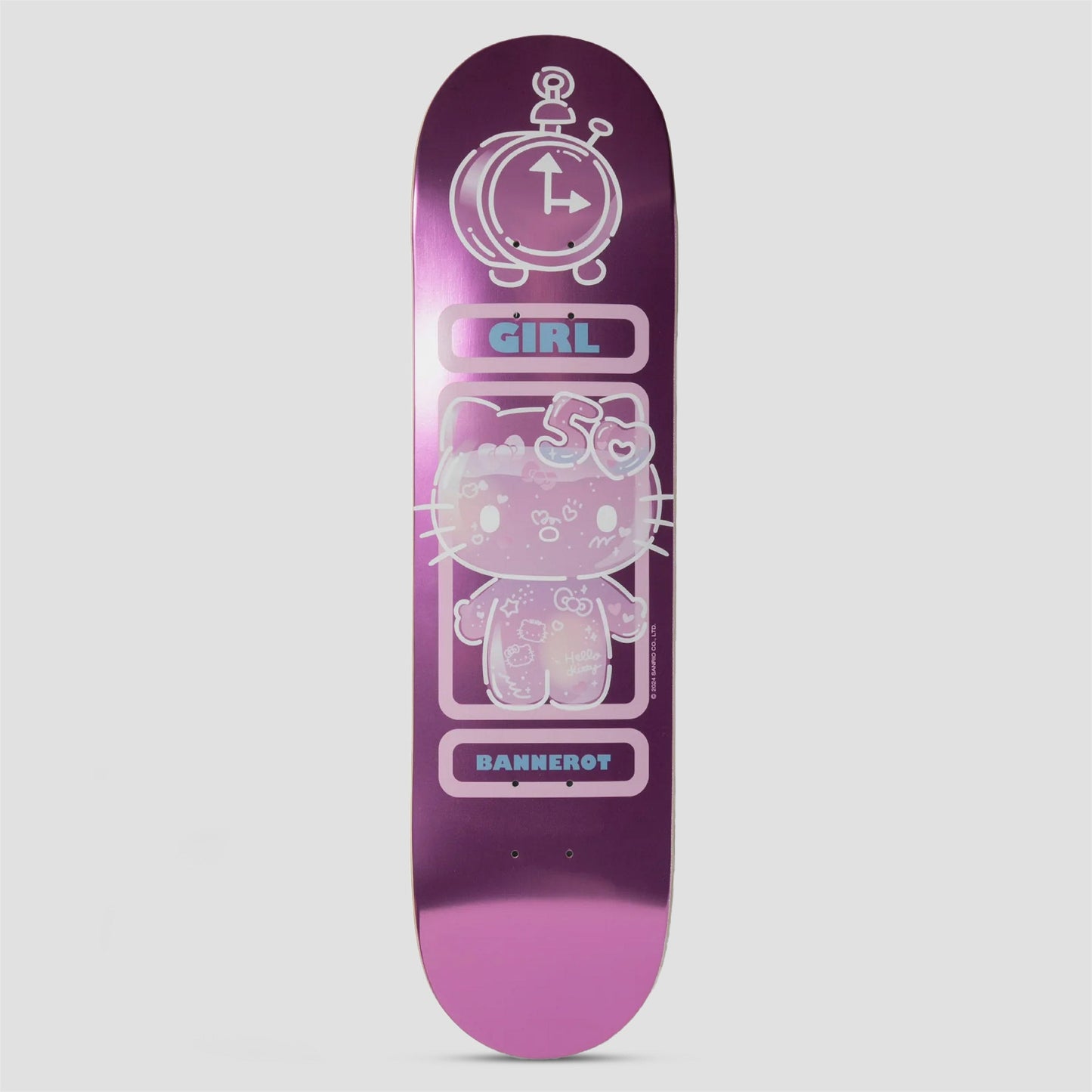 Girl x Hello Kitty 50th Anniversary 8.5 Bannerot Skateboard Deck