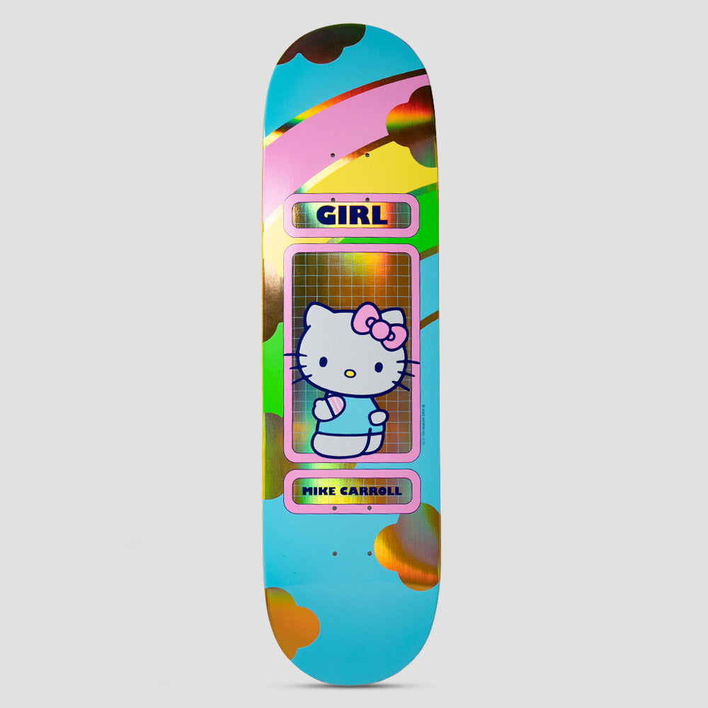 Girl x Hello Kitty 8.5 Carroll Hello Kitty Rainbow Skateboard Deck