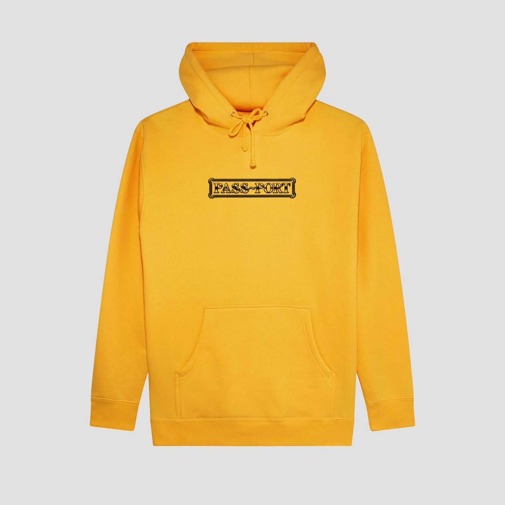 Passport Plaque Hoodie Gold