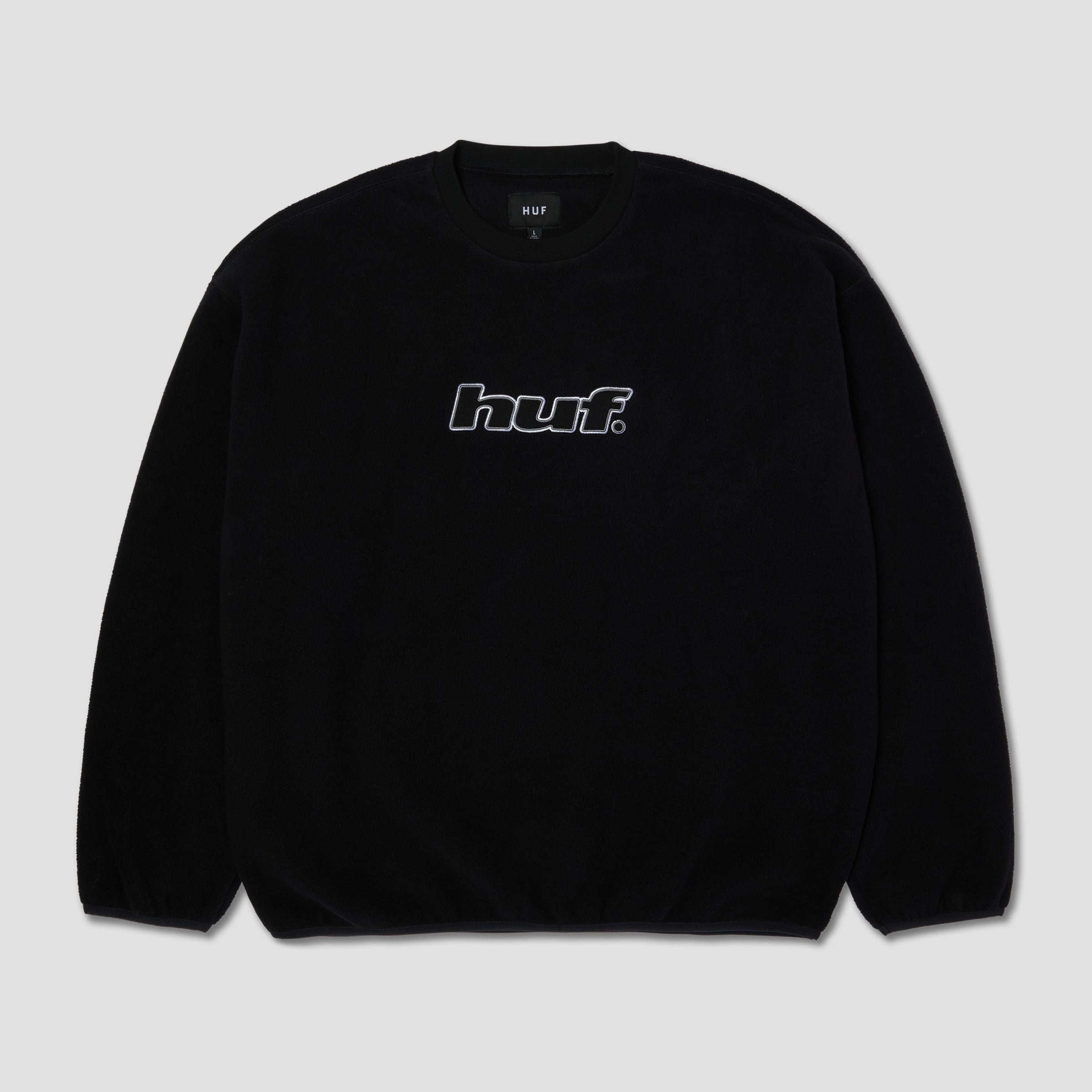 HUF H Dot Polar Fleece Crew Black