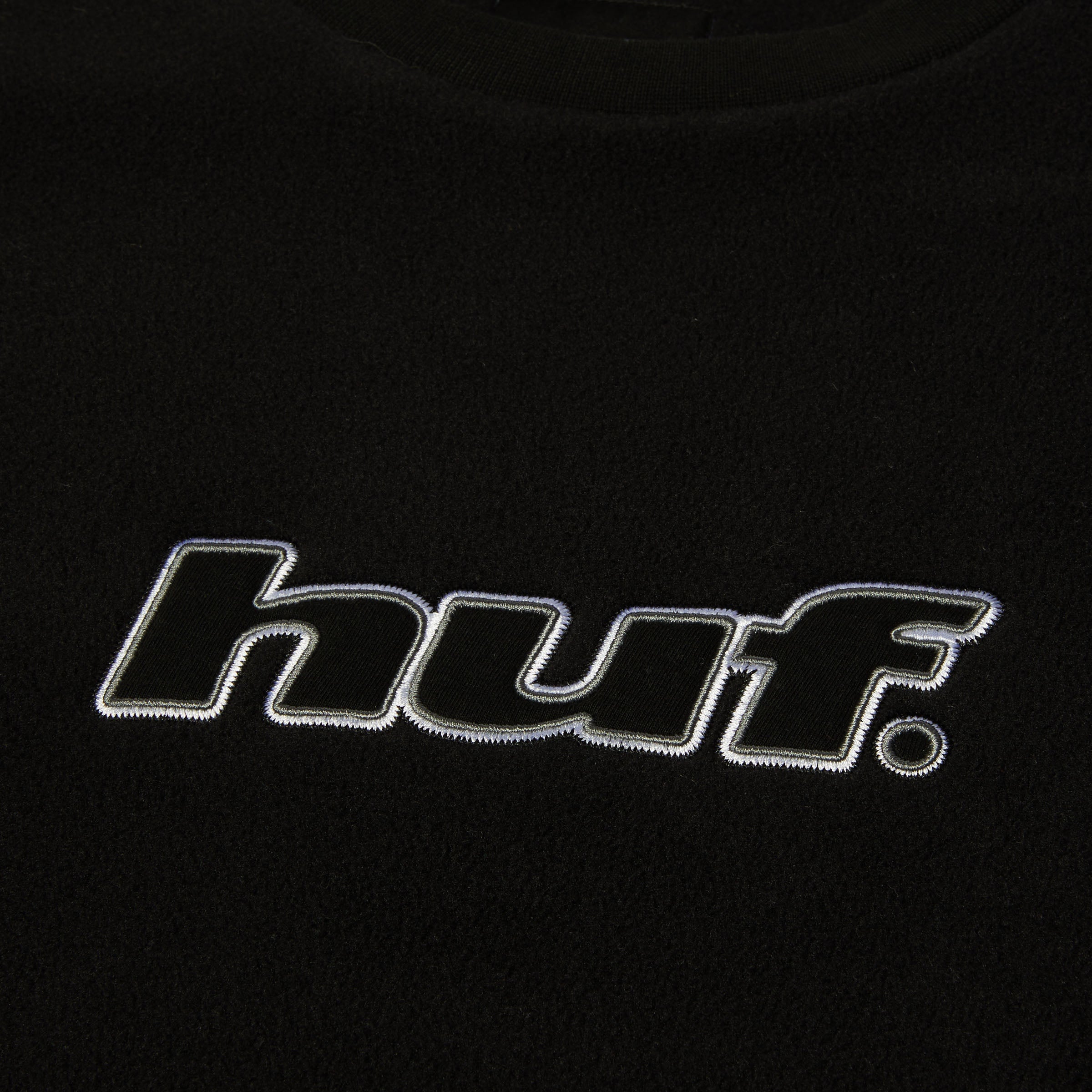 HUF H Dot Polar Fleece Crew Black