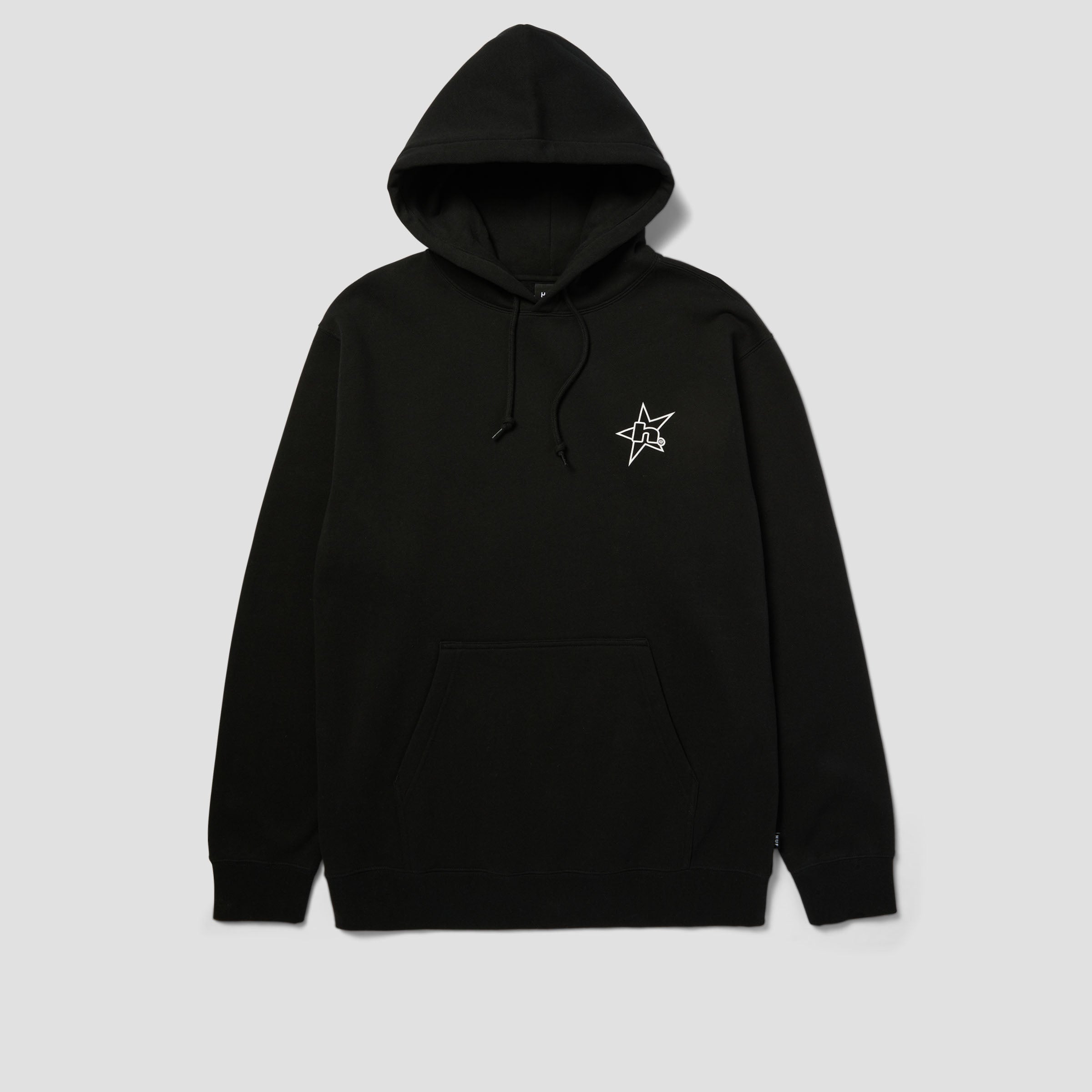 HUF H Star Hood Black