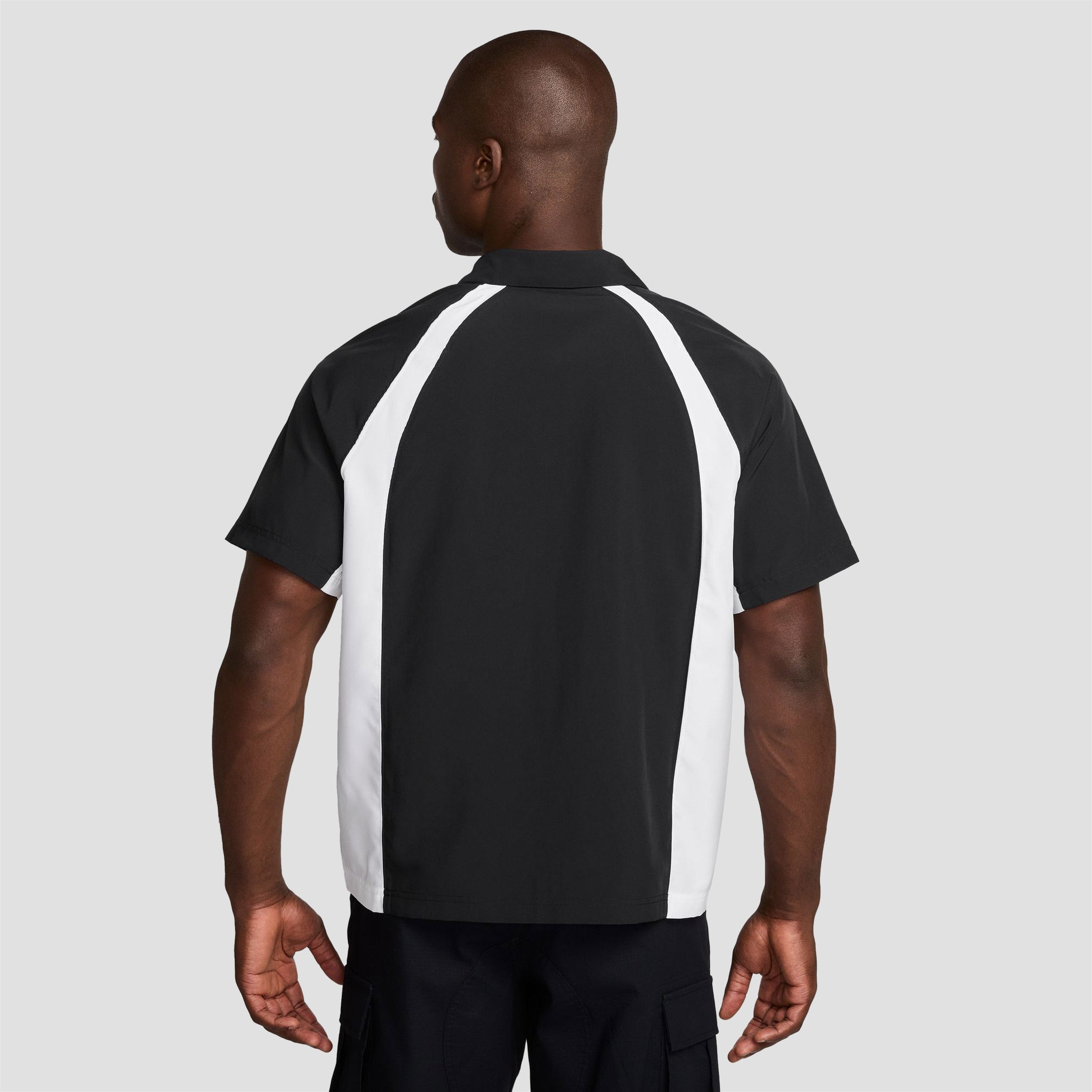 Nike SB Dri-Fit Bowler Woven Shortsleeve Shirt Black / White / White