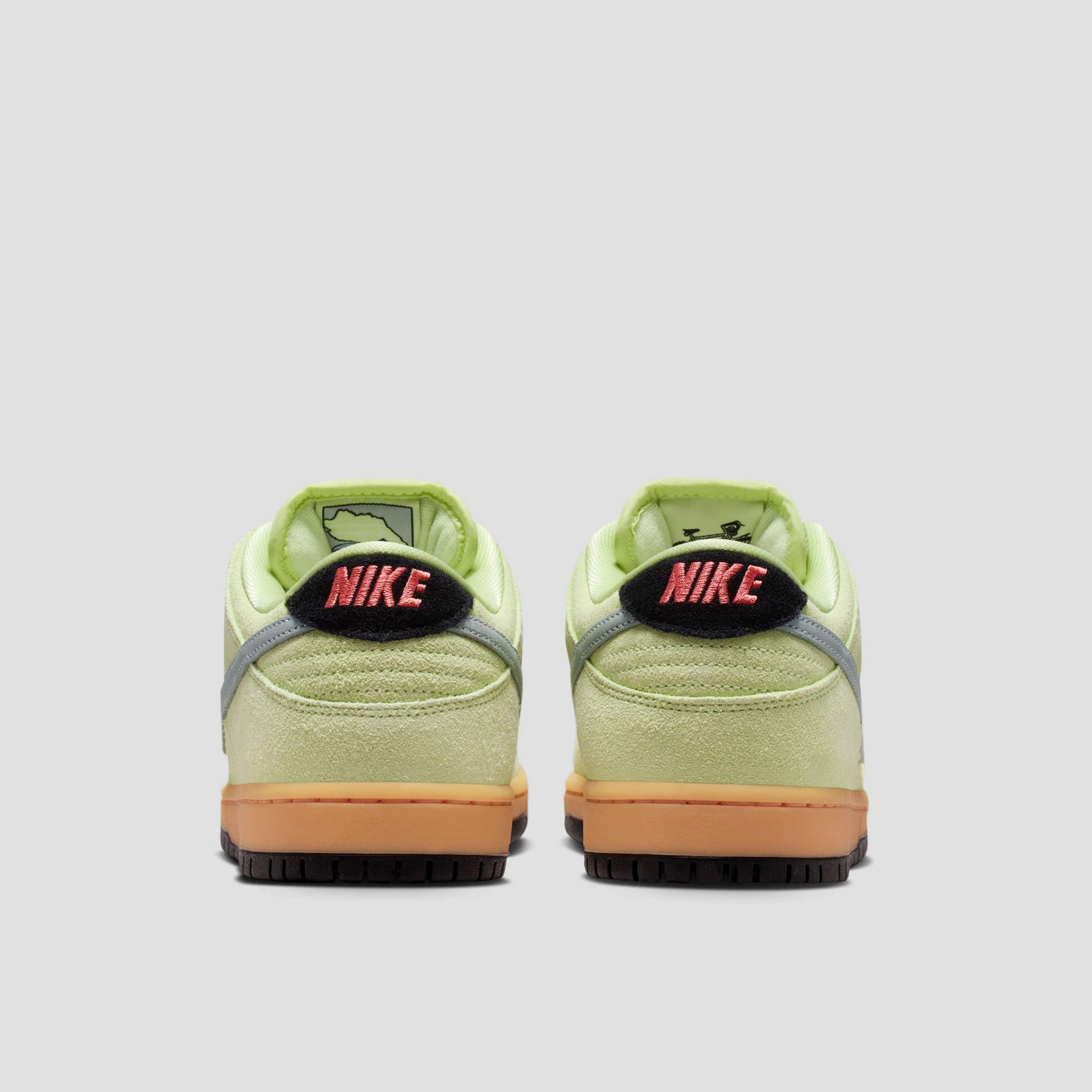 Nike SB Dunk Low Pro PRM Skate Shoes Light Liquid Lime / Wolf Grey / Black