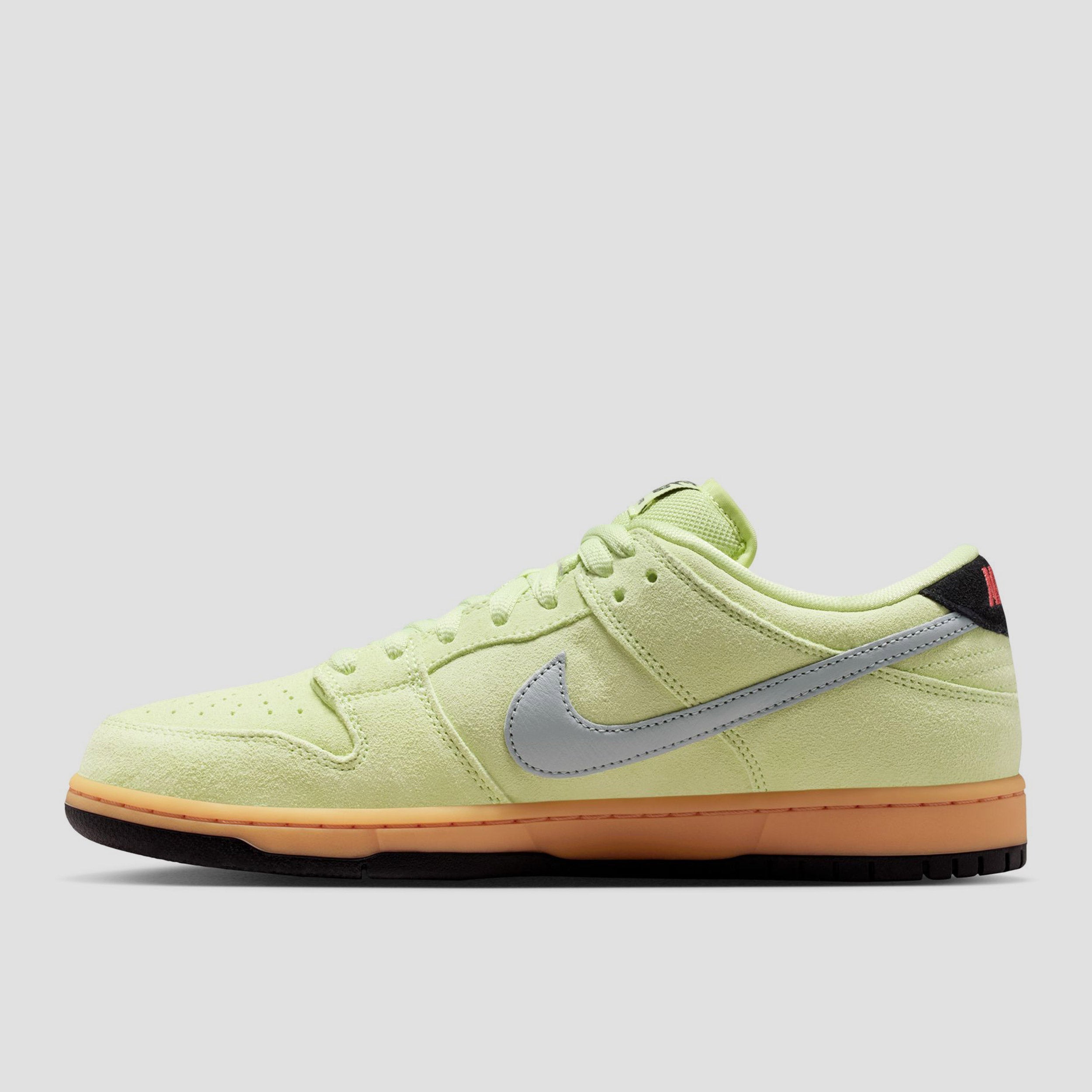 Nike SB Dunk Low Pro PRM Skate Shoes Light Liquid Lime / Wolf Grey / Black