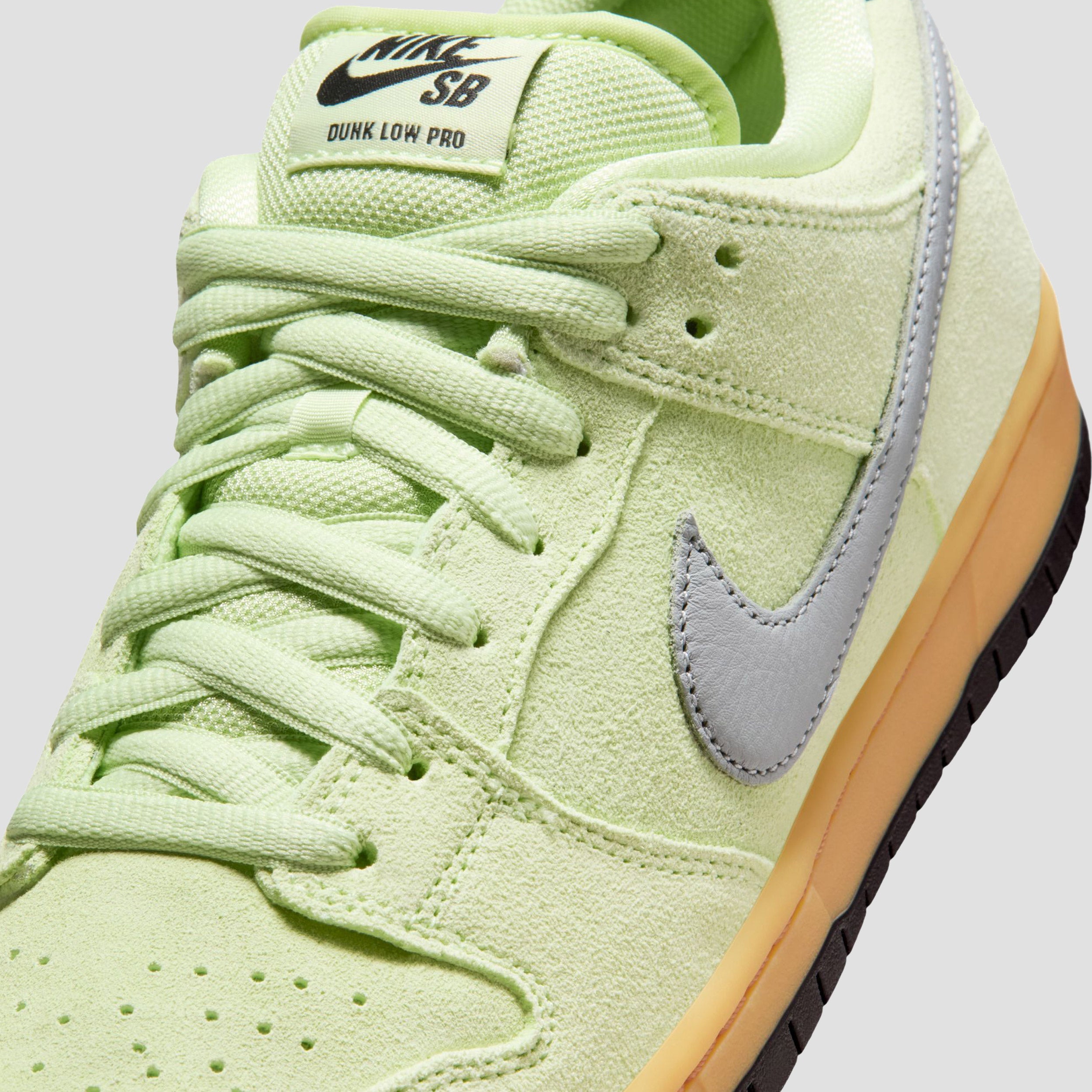 Nike SB Dunk Low Pro PRM Skate Shoes Light Liquid Lime / Wolf Grey / Black