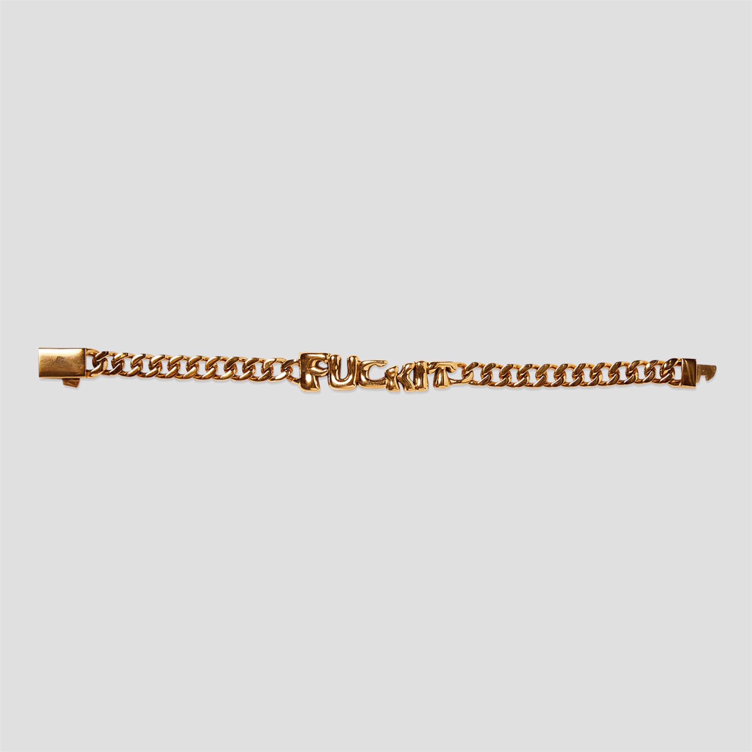 HUF Fuck It Warped Id Bracelet Gold