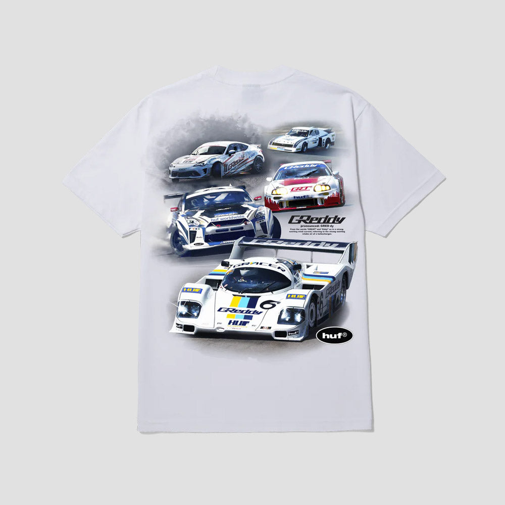 HUF Greddy Showcase T-Shirt White