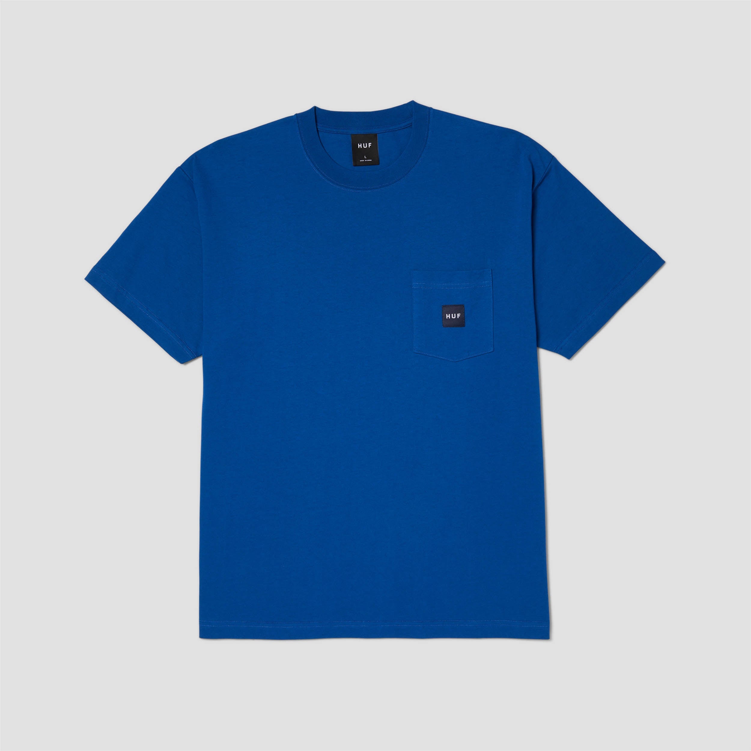 HUF Huf Set Box Logo Shortsleeve Pocket T-Shirt Cobalt Blue