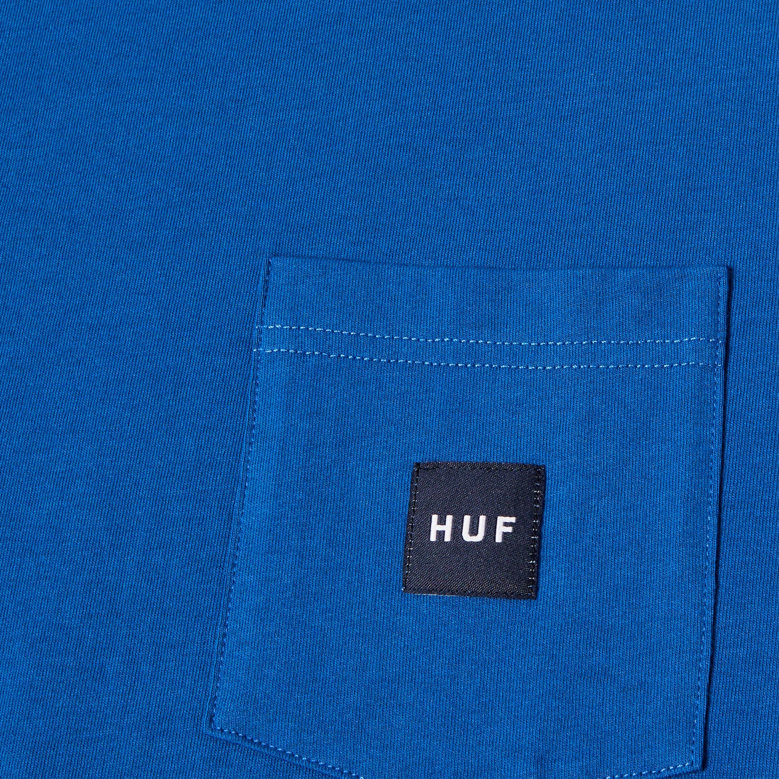 HUF Huf Set Box Logo Shortsleeve Pocket T-Shirt Cobalt Blue