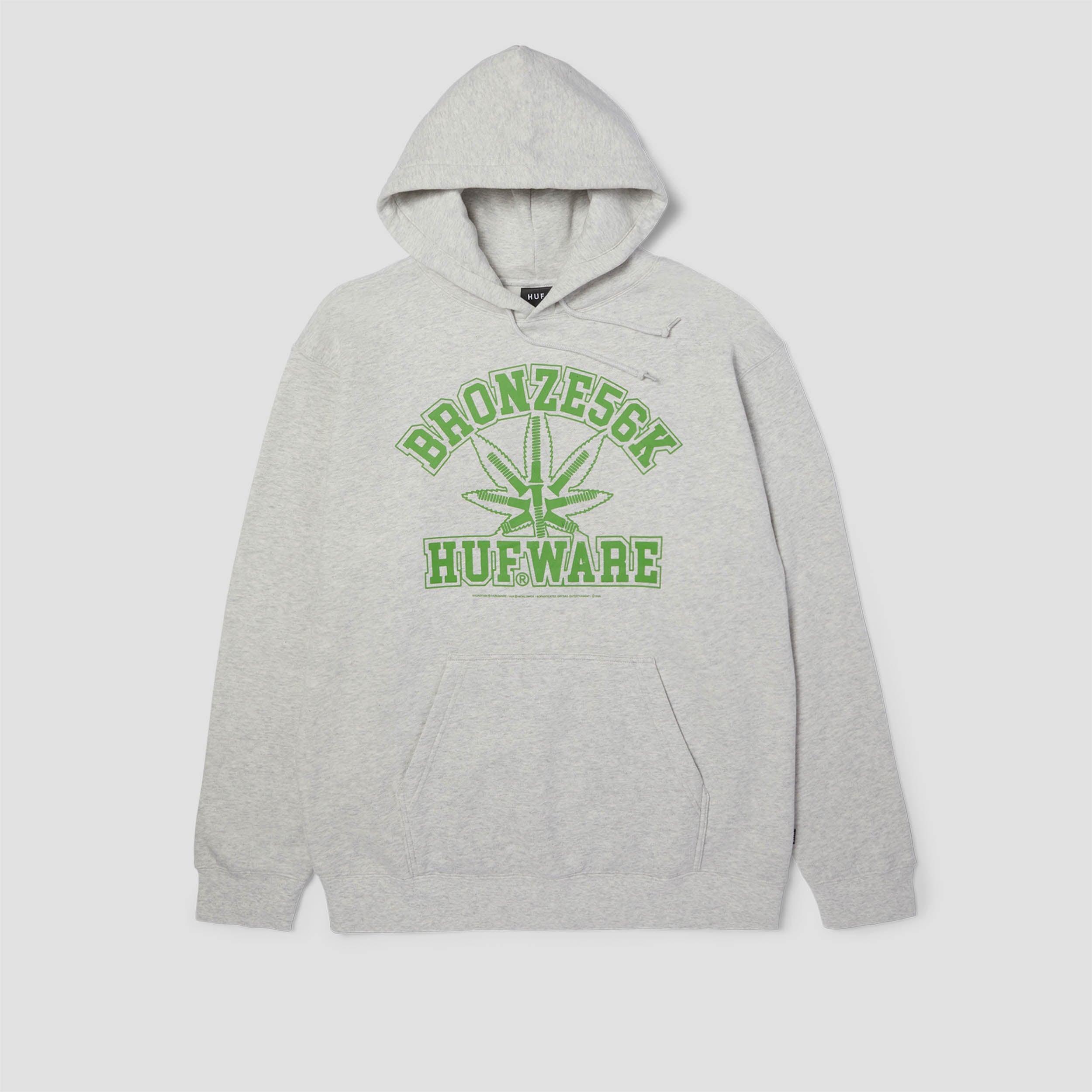 HUF X Bronze Plantware Pullover Hoodie Ash